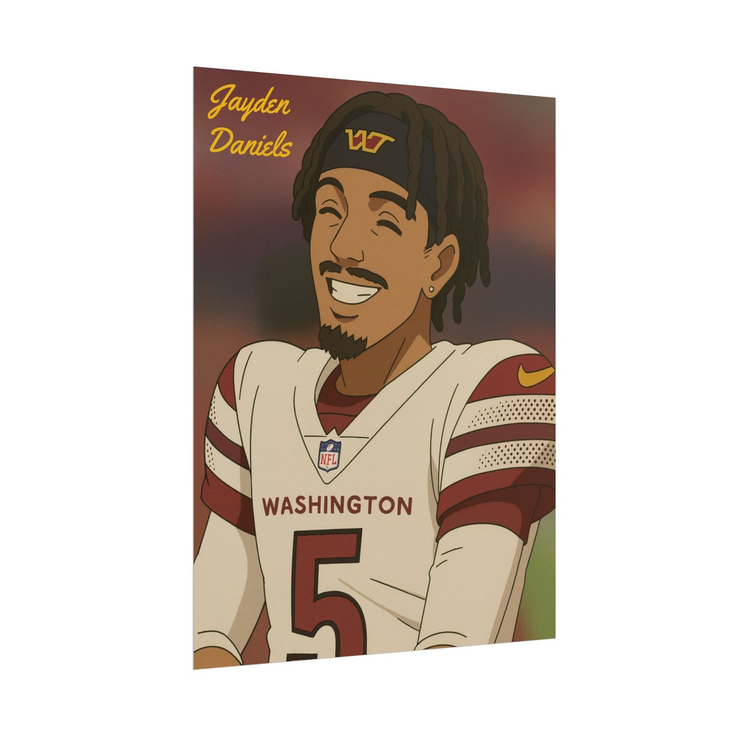 Loco Fits Anime Football 'Jayden Daniels' Poster