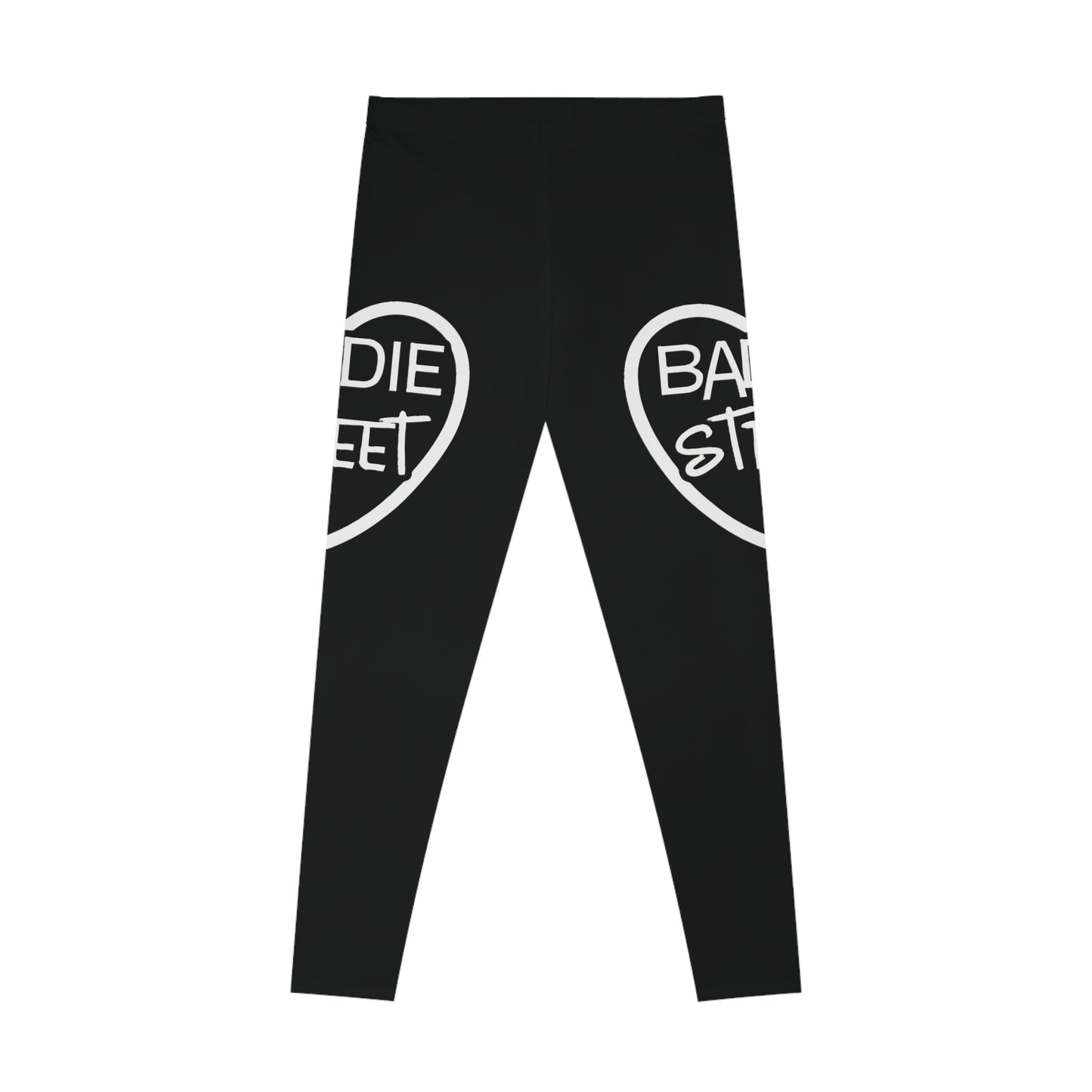 "Baddie Street" Full Heart V1 Stretchy Leggings Active Fitness Wear