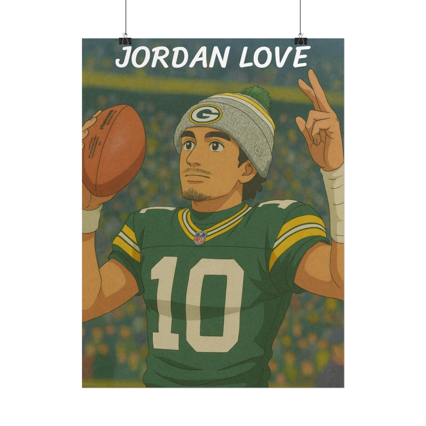 Loco Fits Anime Football 'Jordan Love' Poster V2