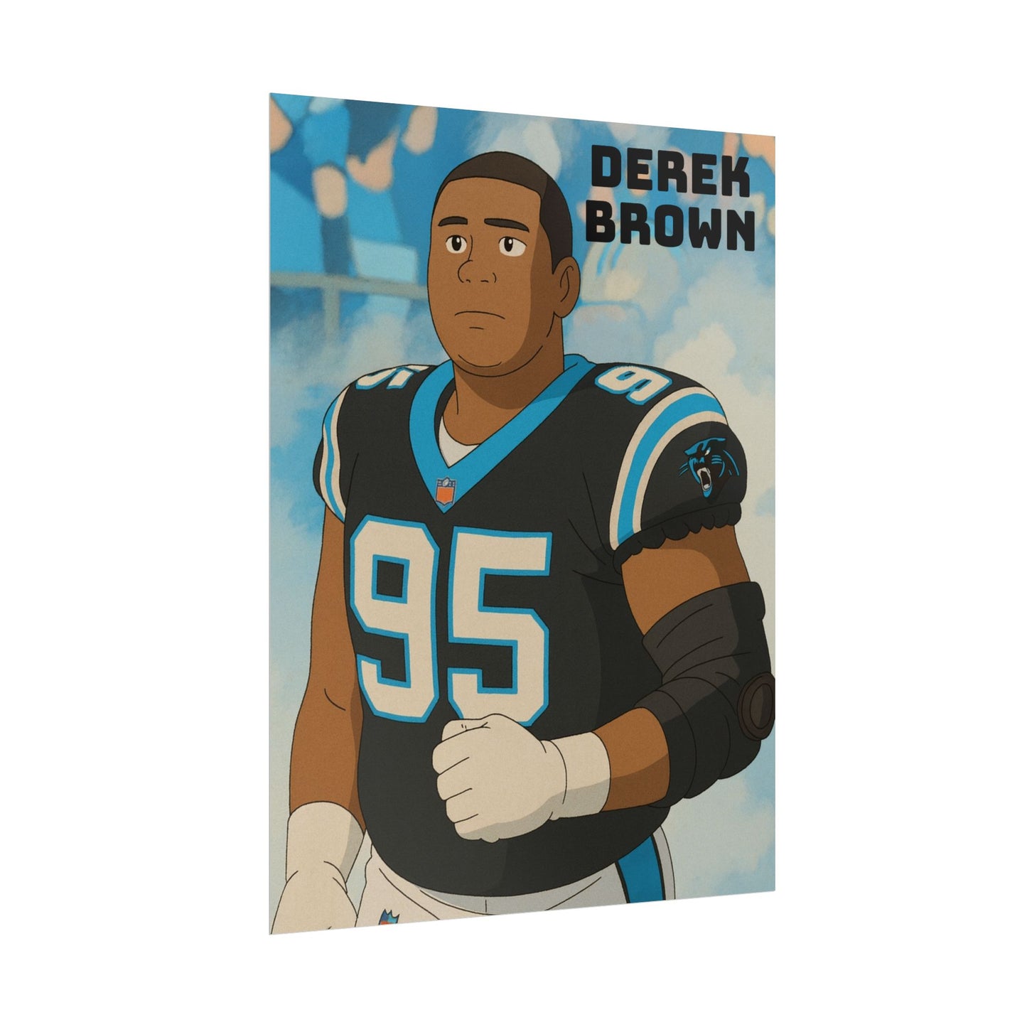 Loco Fits Anime Football 'Derek Brown' Poster