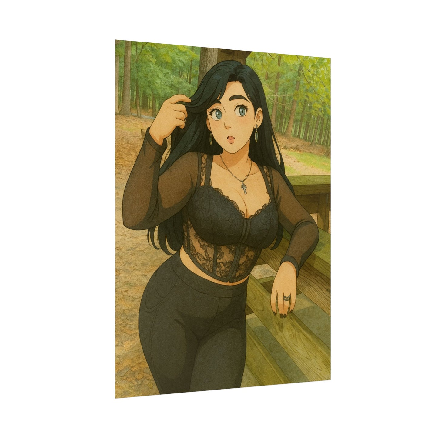 Loco Fits Anime Girls 'Maiden Of The Forrest' Poster