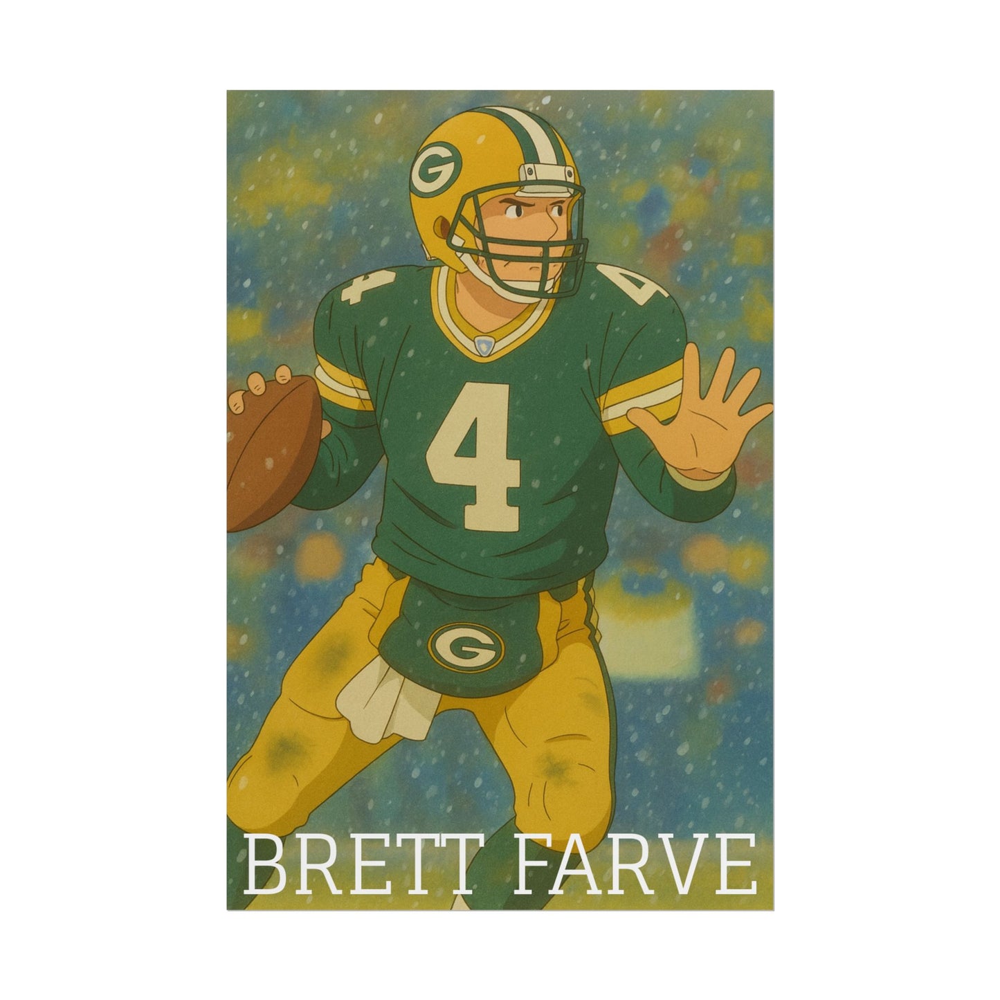 Loco Fits Anime Football 'Brett Farve' Poster