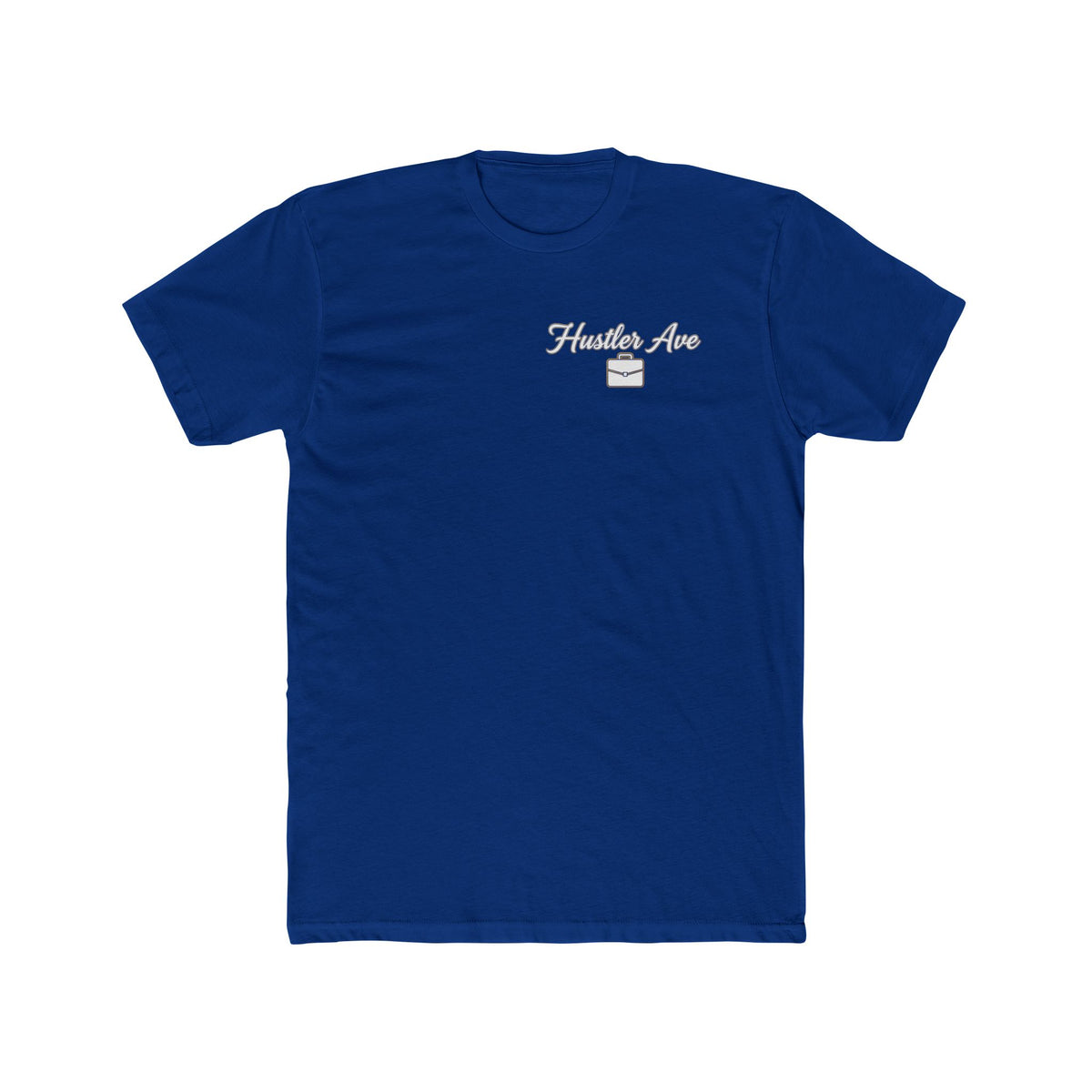 "Hustler Ave" All Business Briefcase Pocket Logo T-Shirt