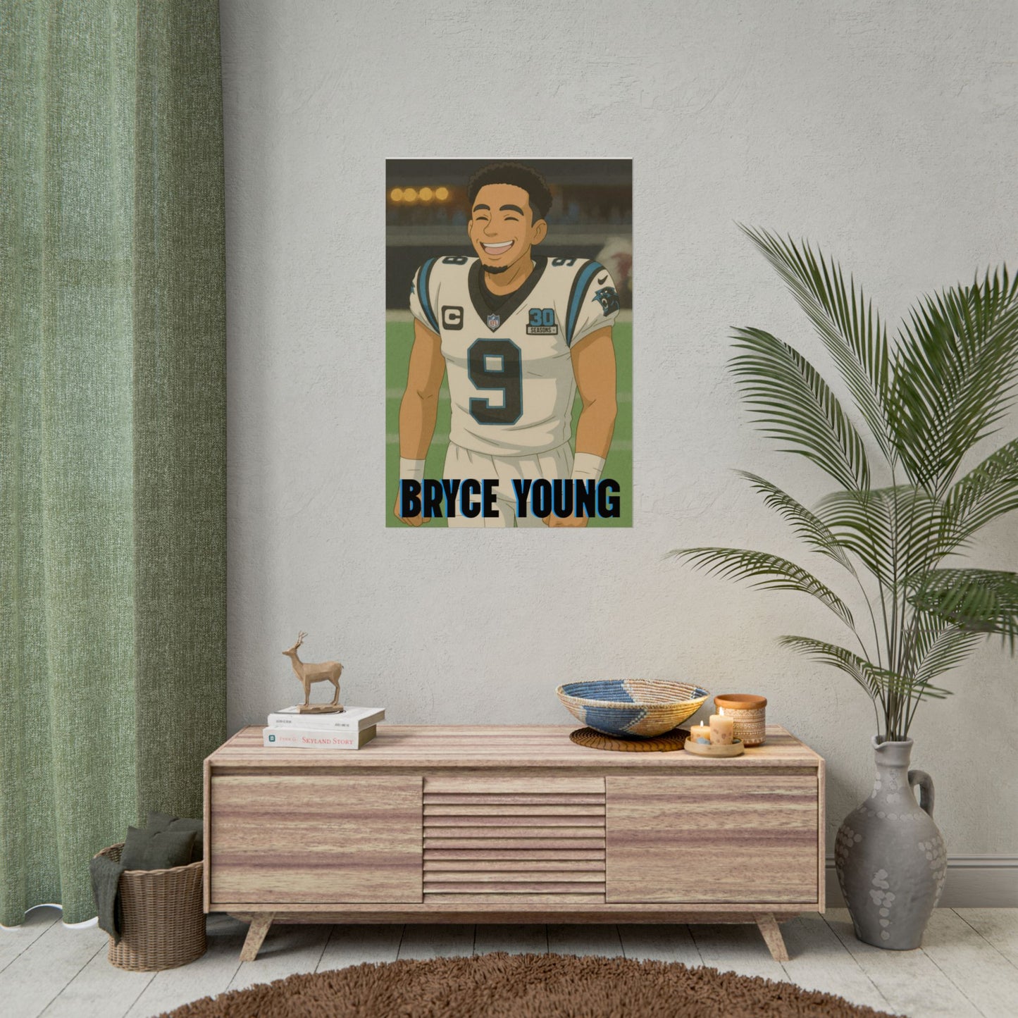 Loco Fits Anime Football 'Bryce Young' Poster