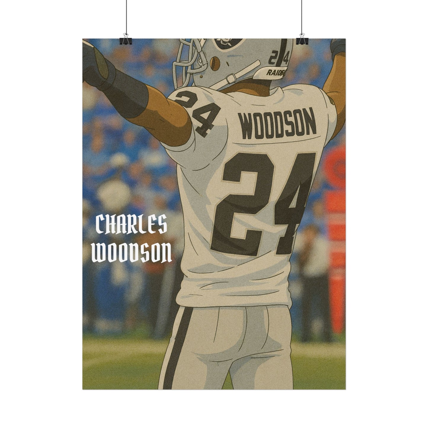 Loco Fits Anime Football 'Charles Woodson' Poster