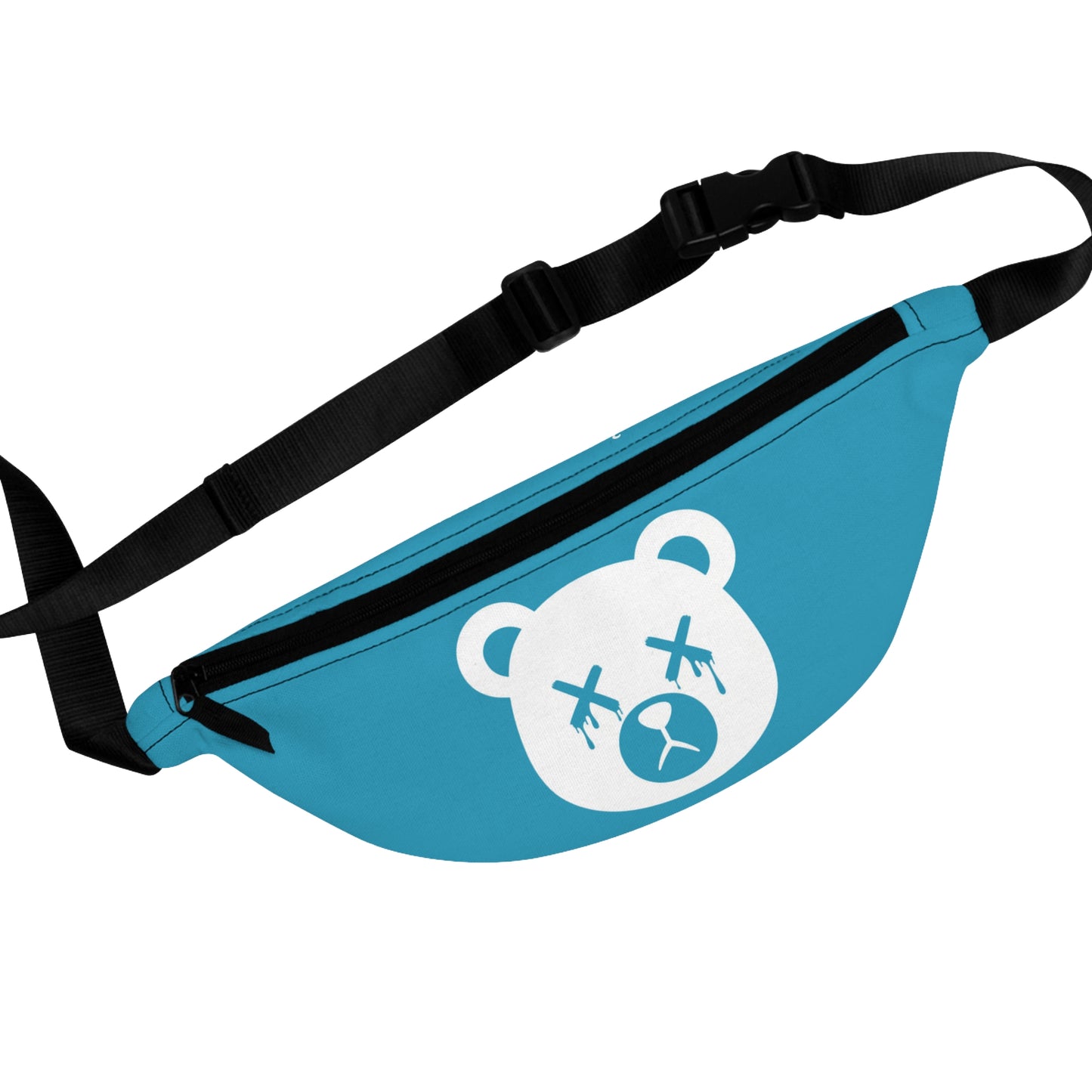 Teal w/ White Logo "Wicked Way" Dead Bear Head Fanny Pack