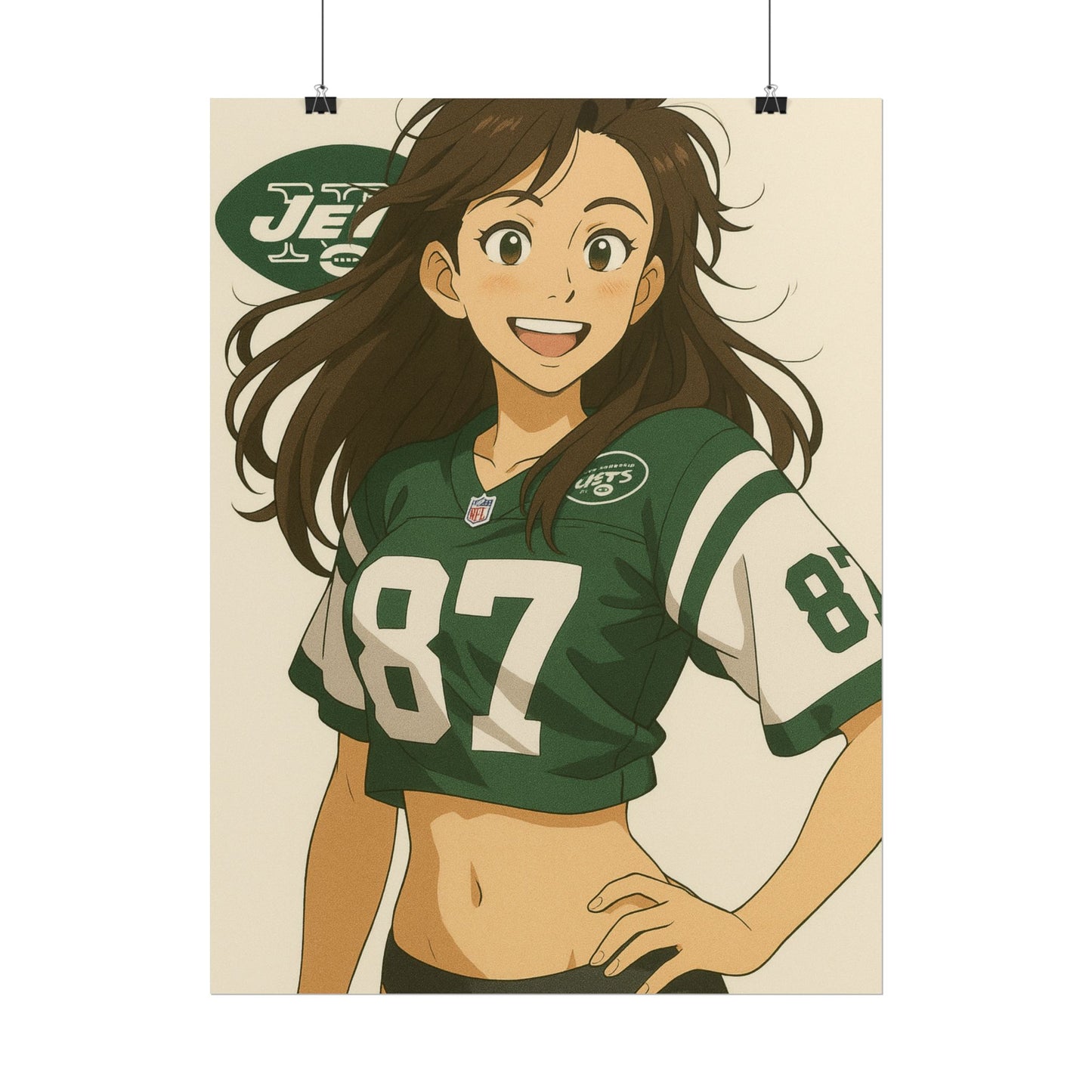 Loco Fits Anime Girls 'Jets Girl 1' Poster