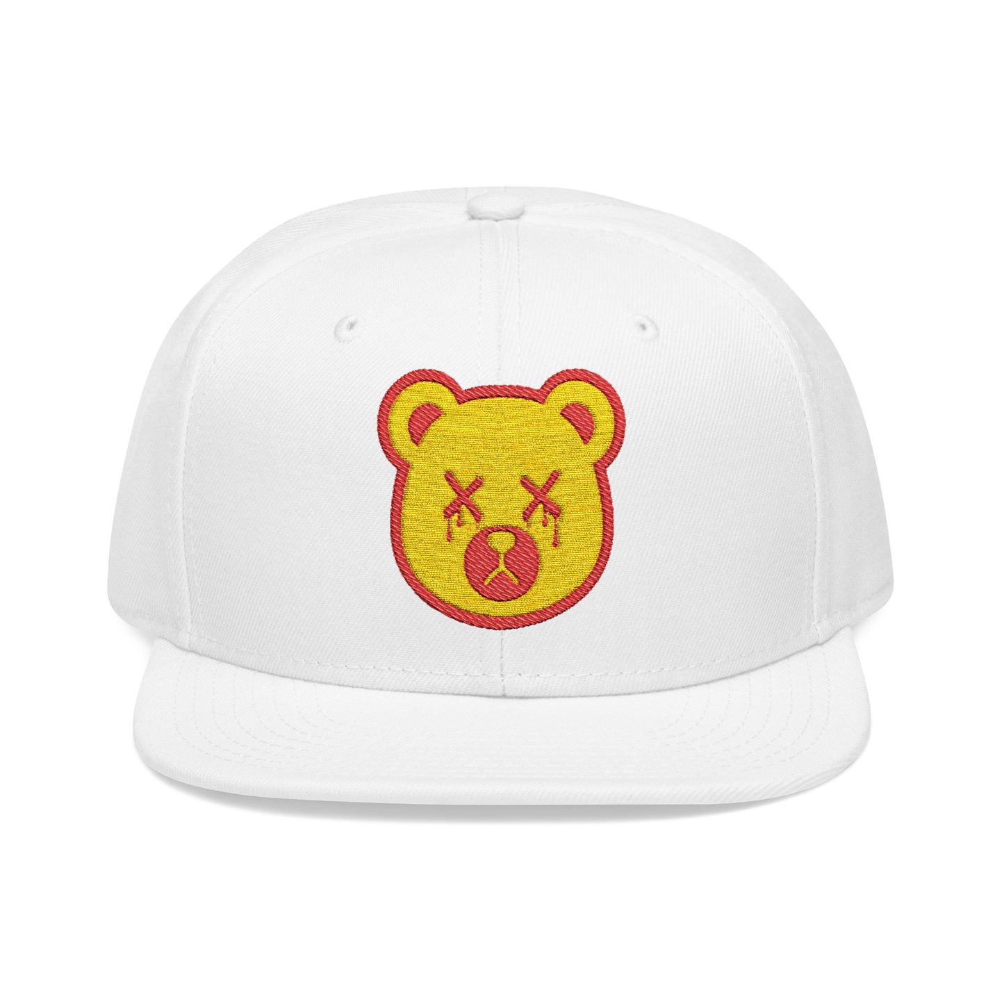 "Wicked Way" Deady Bear Head Red & Yellow Snapback