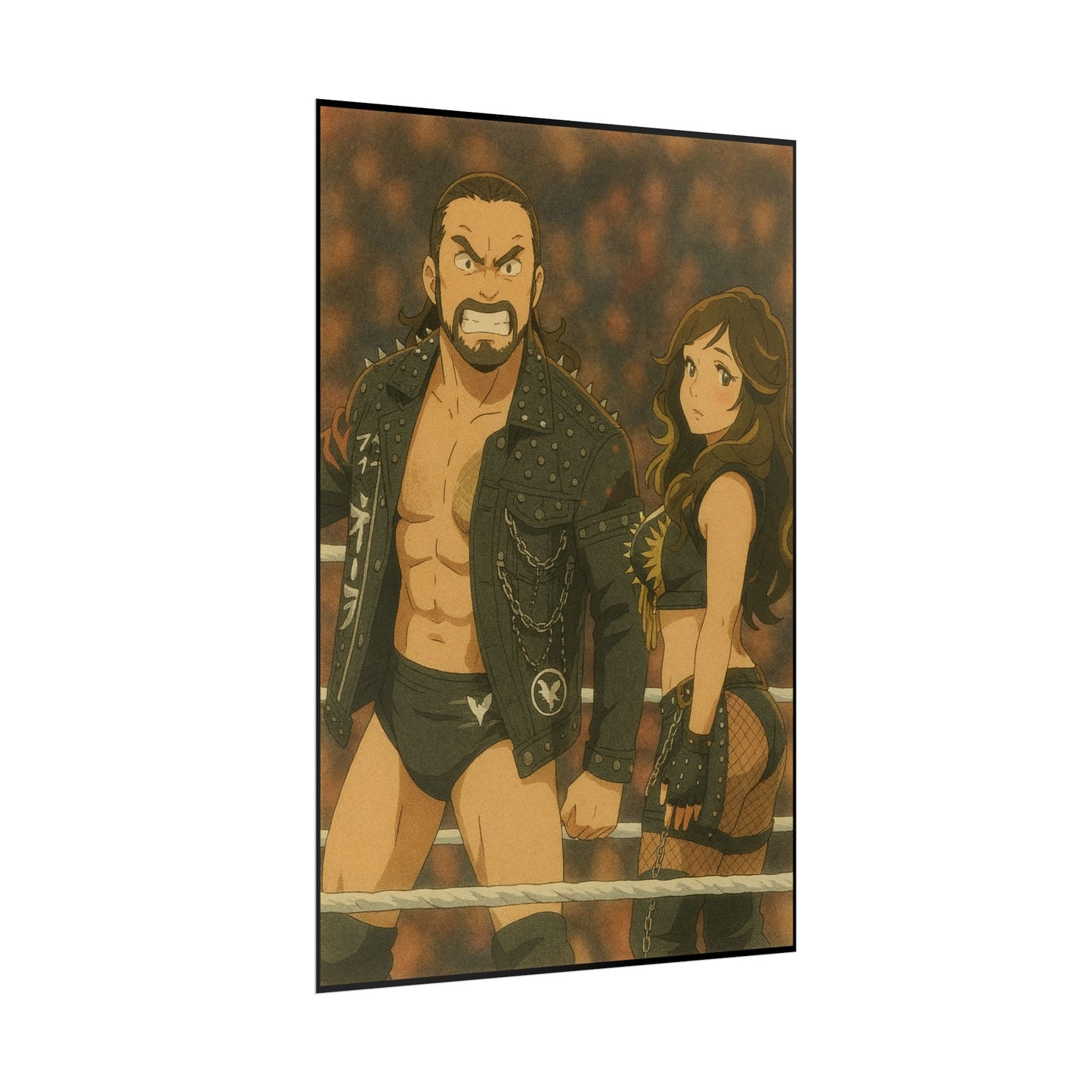 Loco Fits Anime Wrestling 'Kross & Scarlett' Poster