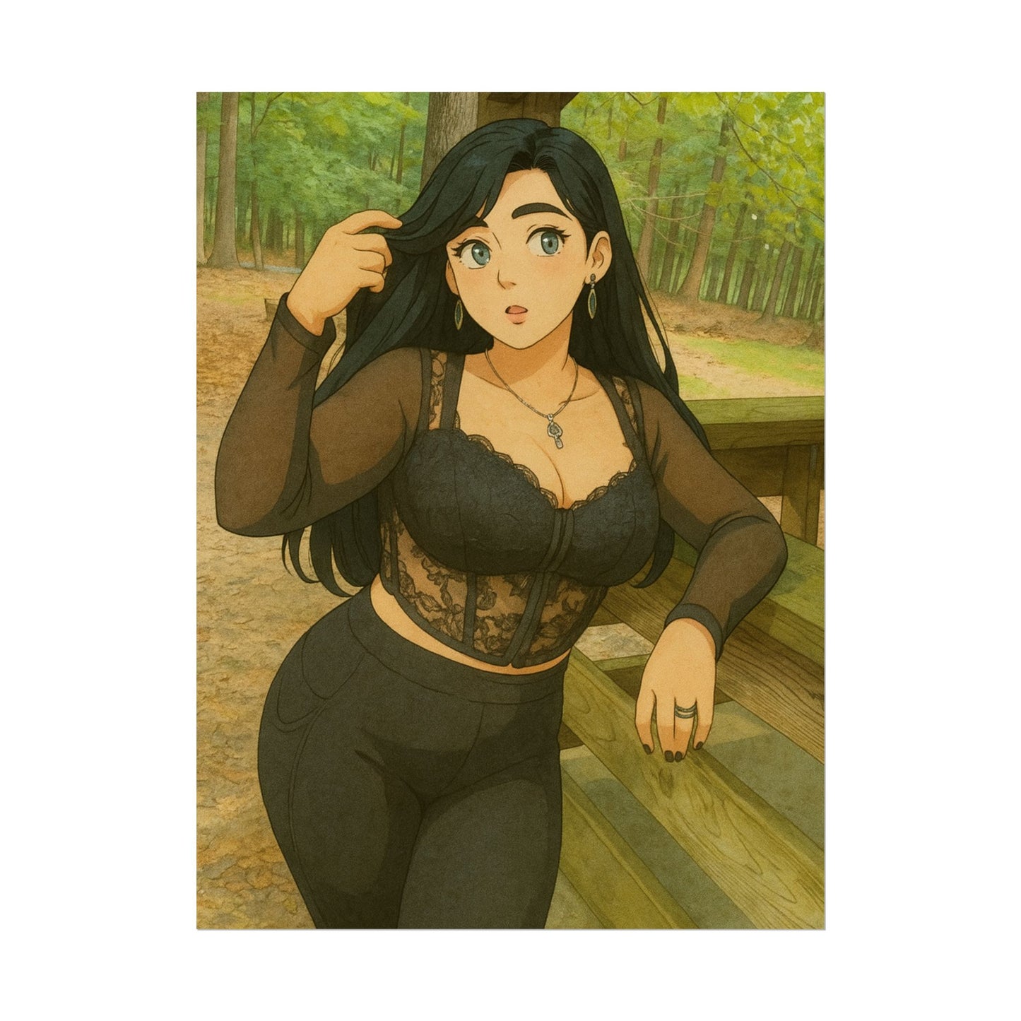 Loco Fits Anime Girls 'Maiden Of The Forrest' Poster