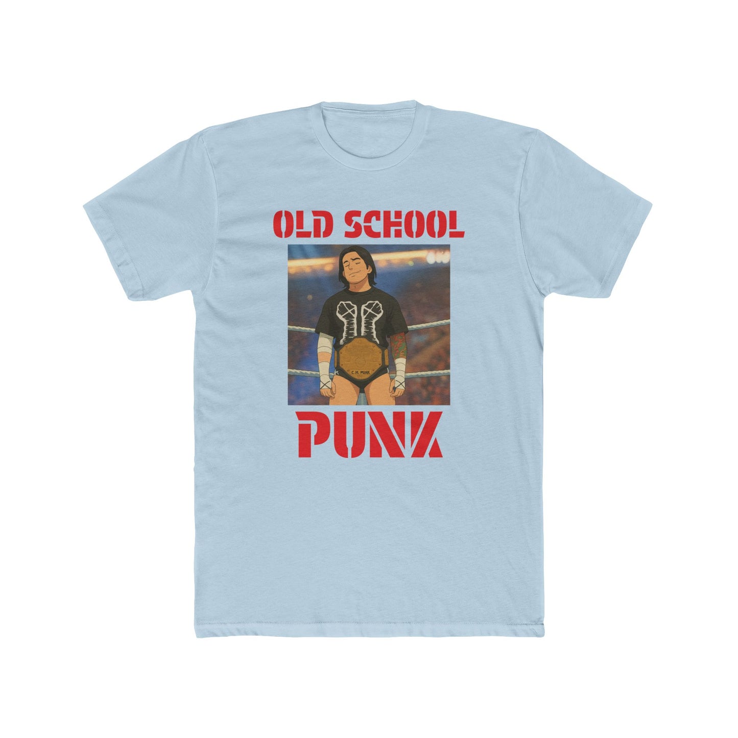 Loco Fits Anime Wrestling 'Old School Punk' Cotton Crew Tee
