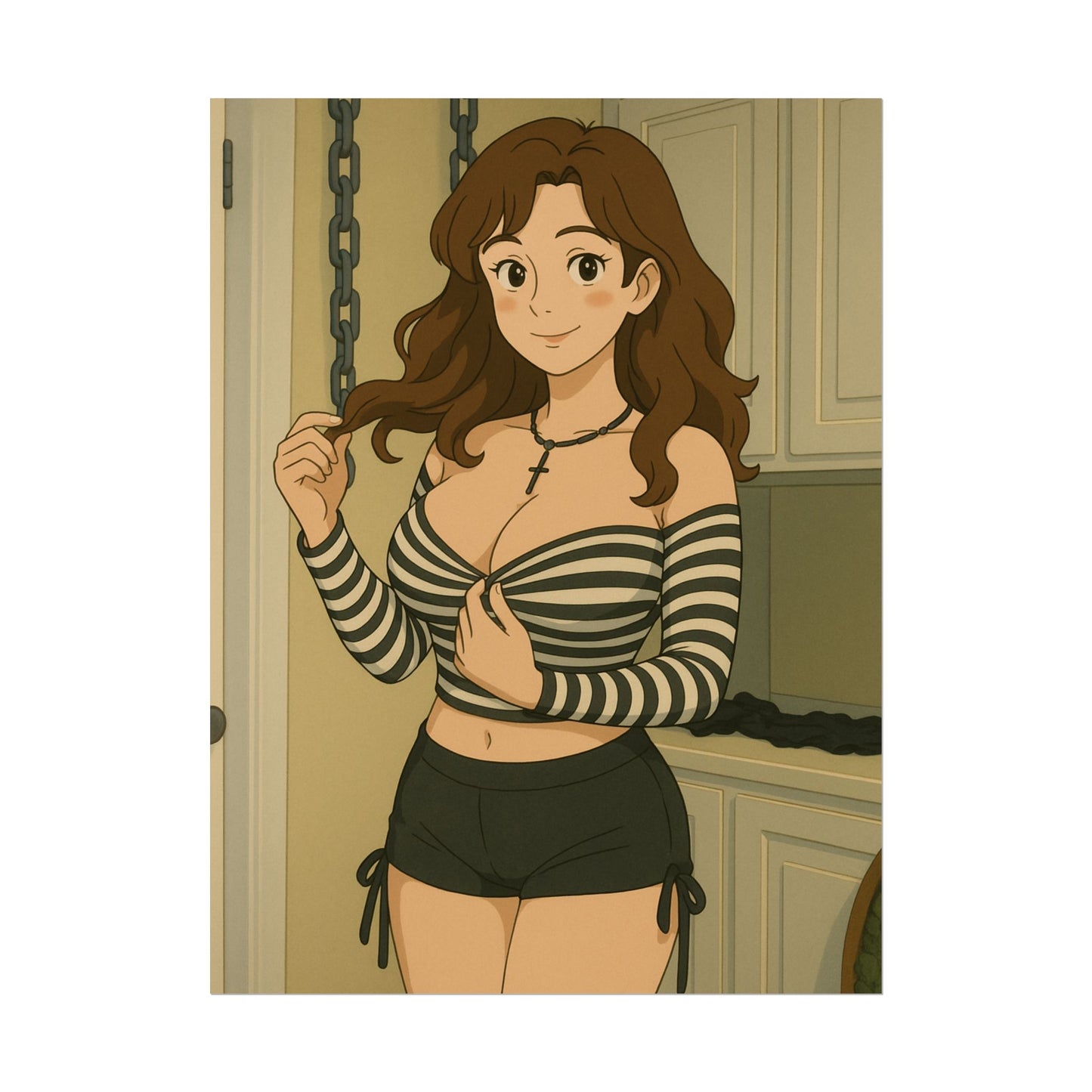 Loco Fits Anime Girls 'Fun Laundry Room' Poster