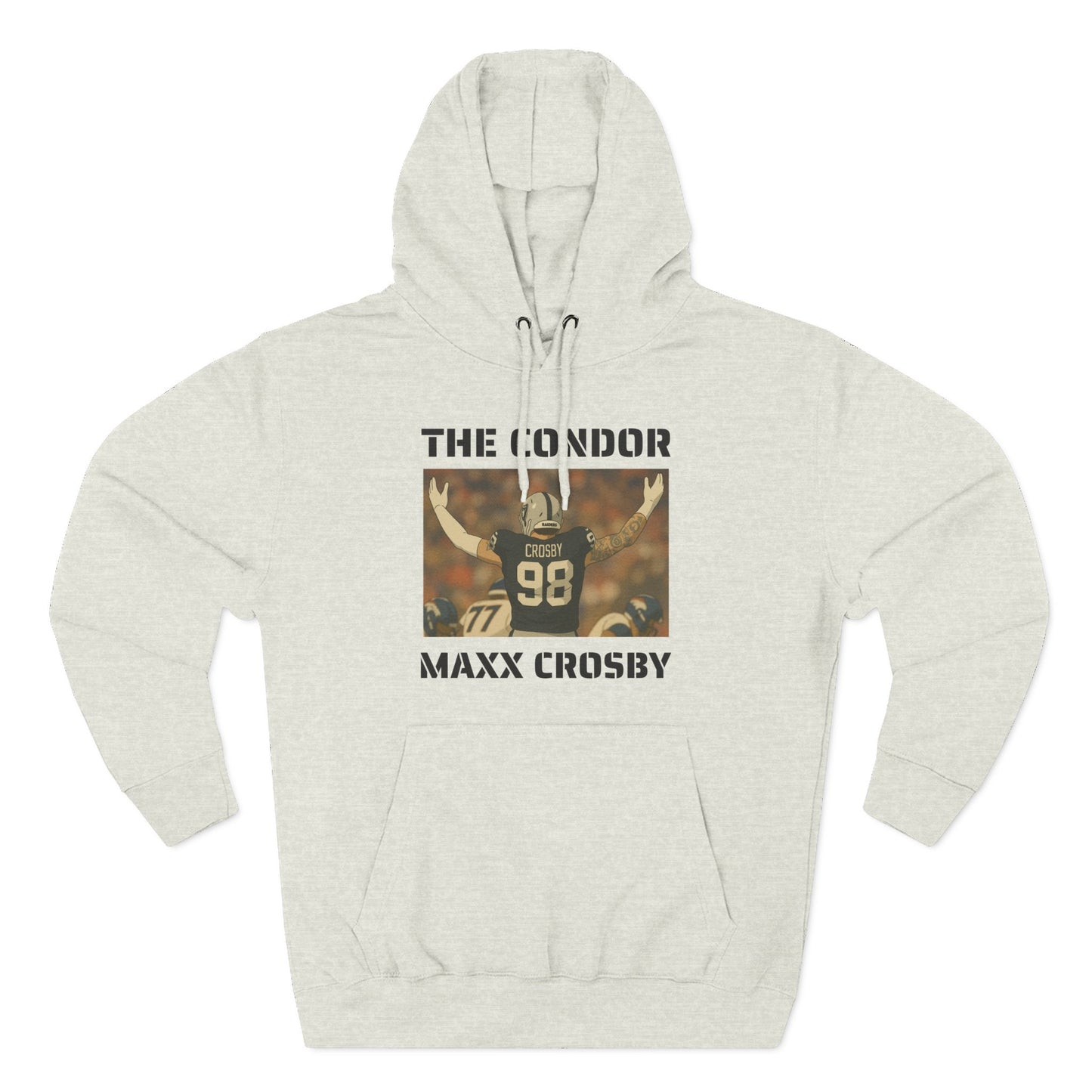 Anime Football 'The Condor Maxx Crosby' Three-Panel Fleece Hoodie