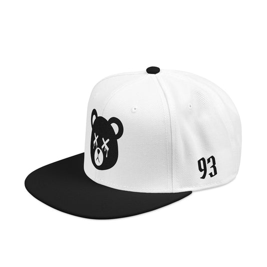 White "Wicked Way" #93 Dead Bear Head Solo Snapback