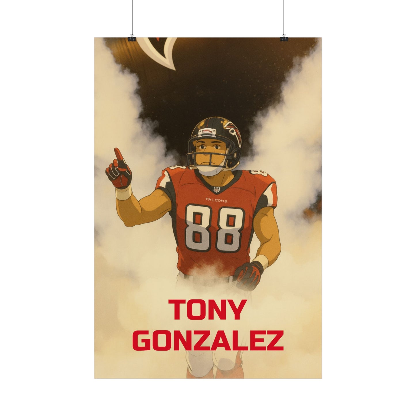 Loco Fits Anime Football 'Tony Gonzalez' Poster
