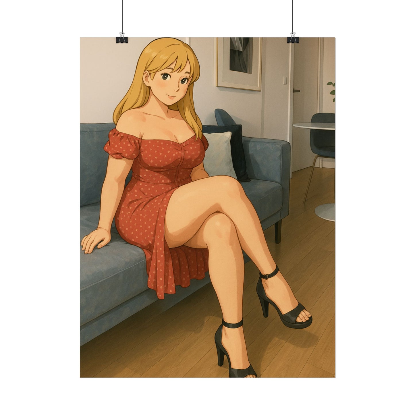 Loco Fits Anime Girls 'Have a Seat' Poster