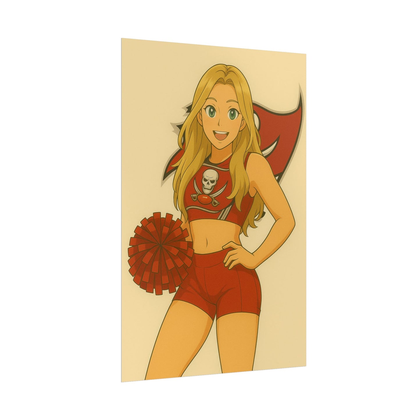 Loco Fits Anime Girls 'Buccaneers Cheerleader 1' Poster