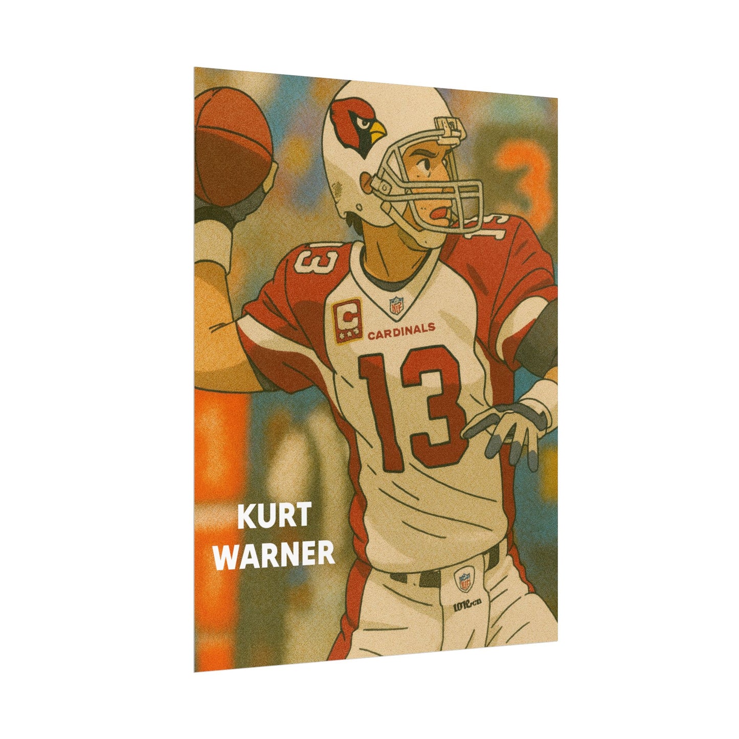 Loco Fits Anime Football 'Kurt Warner' Poster