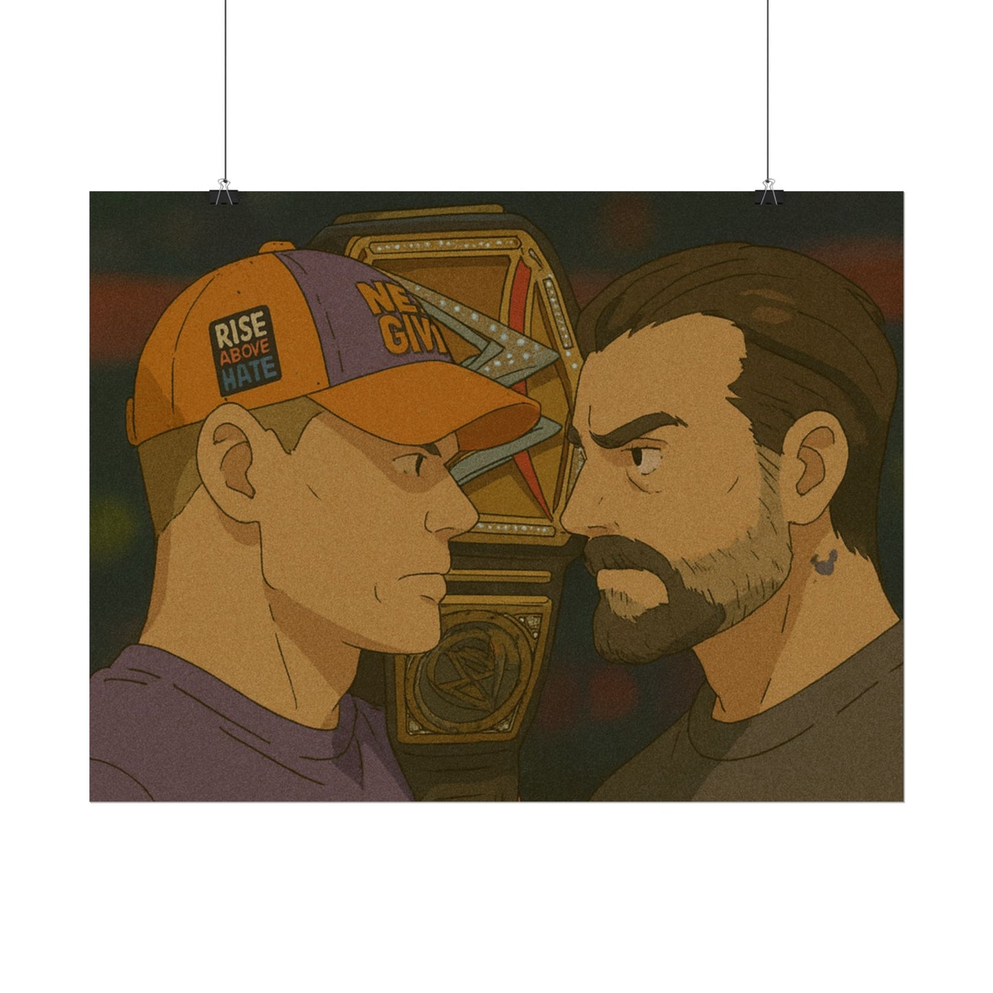 Loco Fits Anime Wrestling 'Cena vs Punk' Poster