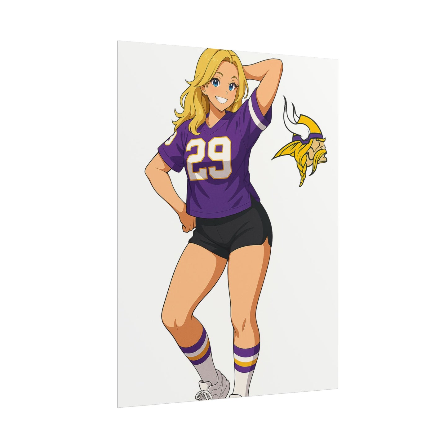 Loco Fits Anime Girls 'Vikings Girl 1' Poster