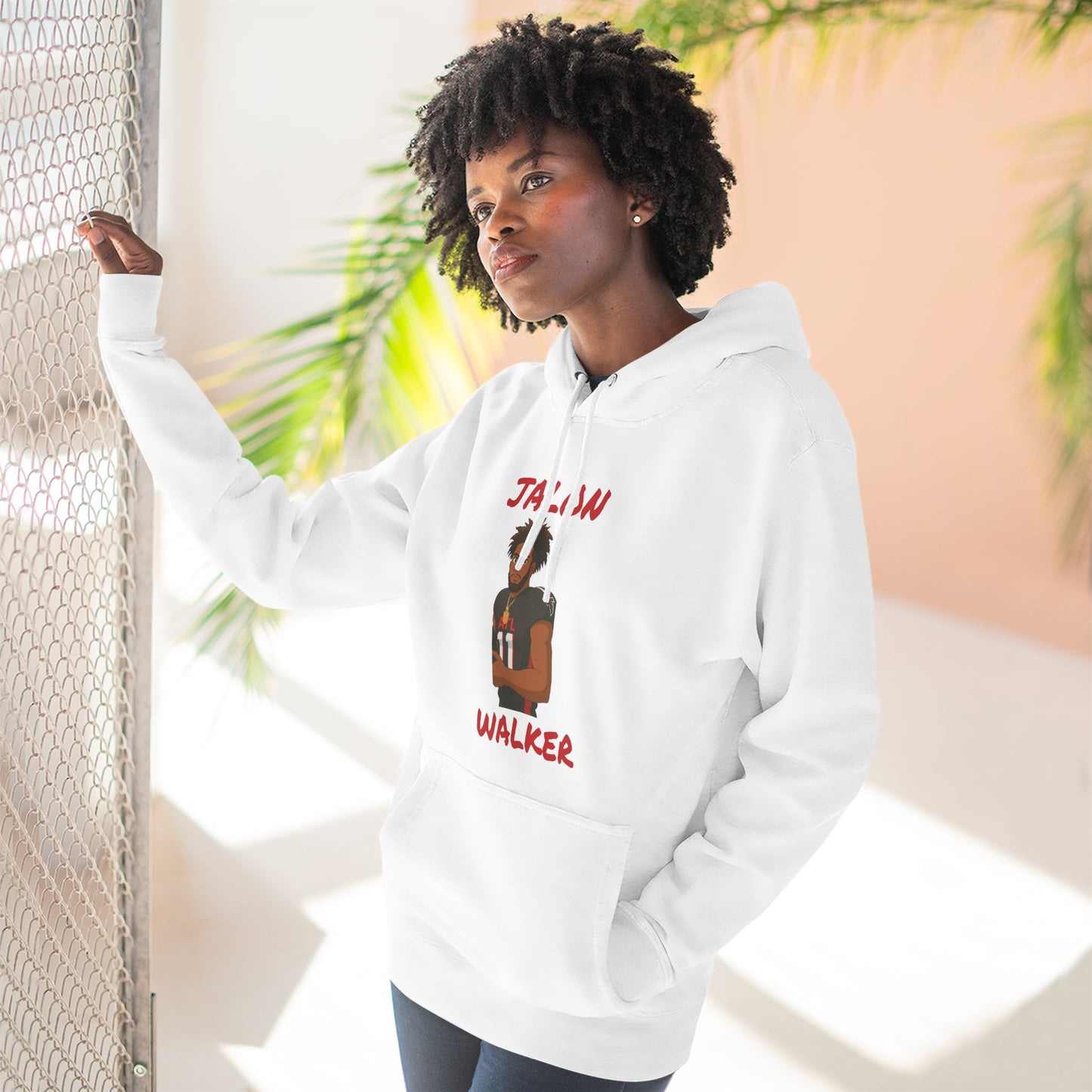 Anime Football 'Jalon Walker' Three-Panel Fleece Hoodie