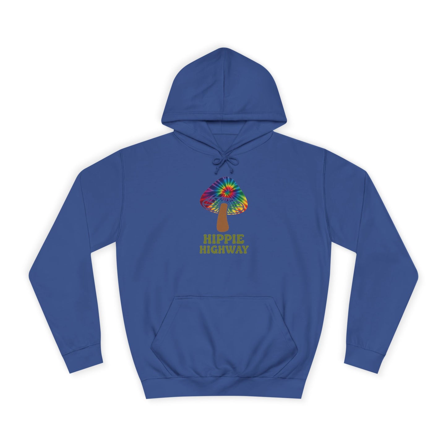 "Hippie Highway" Hippie Mushroom College Hoodie