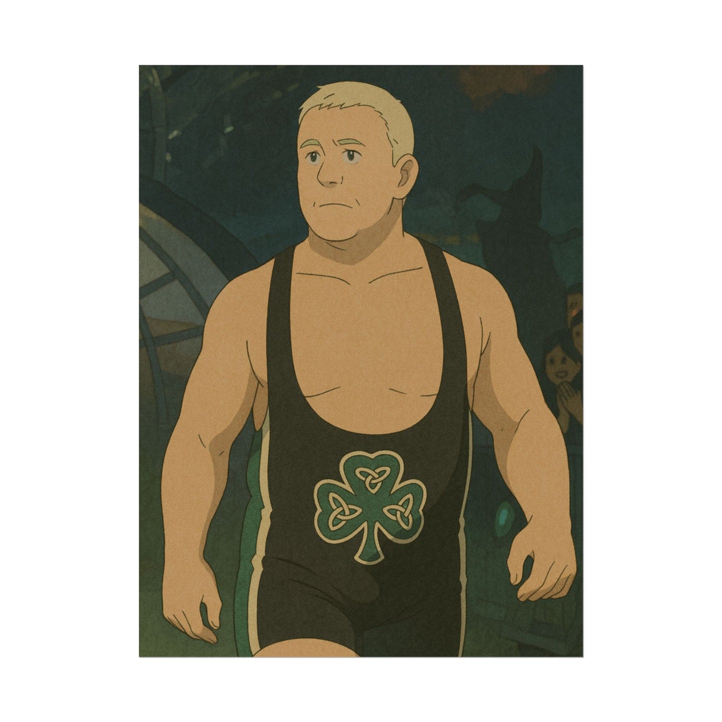 Loco Fits Anime Wrestling 'Luck of the Irish' Poster