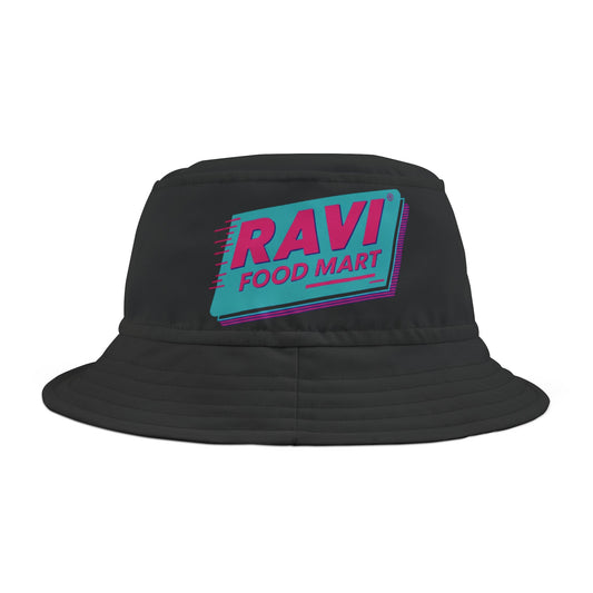 Ravi Food Mart Black Bucket Hat