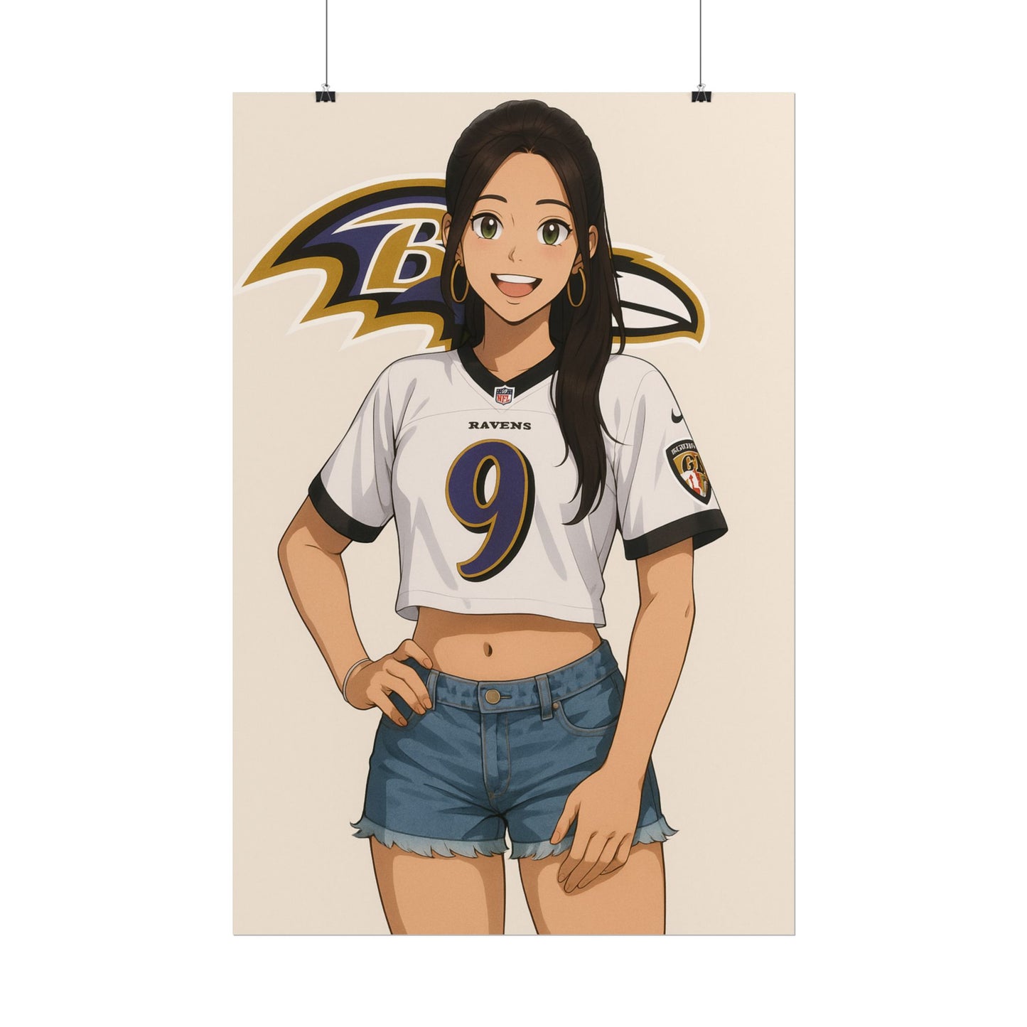 Loco Fits Anime Girls 'Ravens Girl 1' Poster