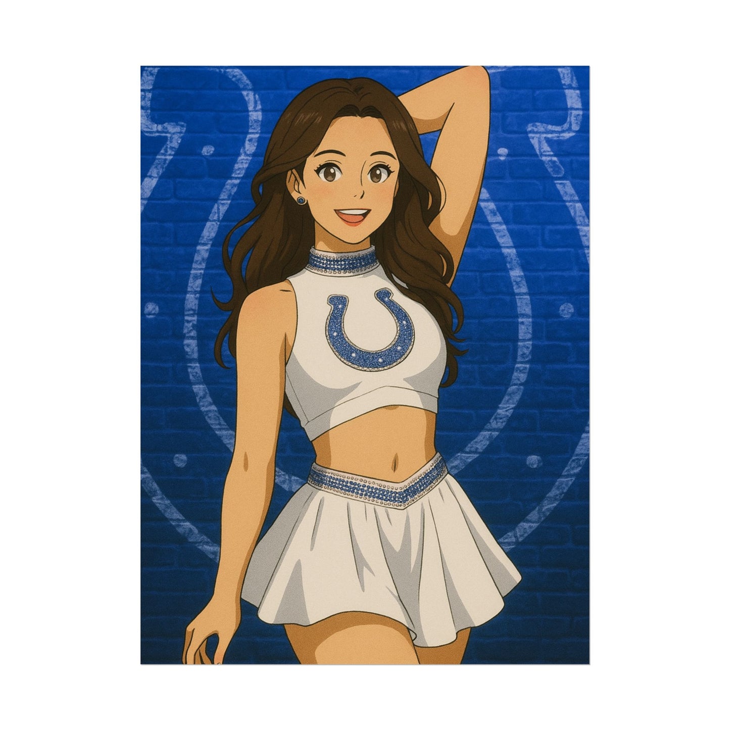 Loco Fits Anime Girls 'Colts Cheerleader 1' Poster