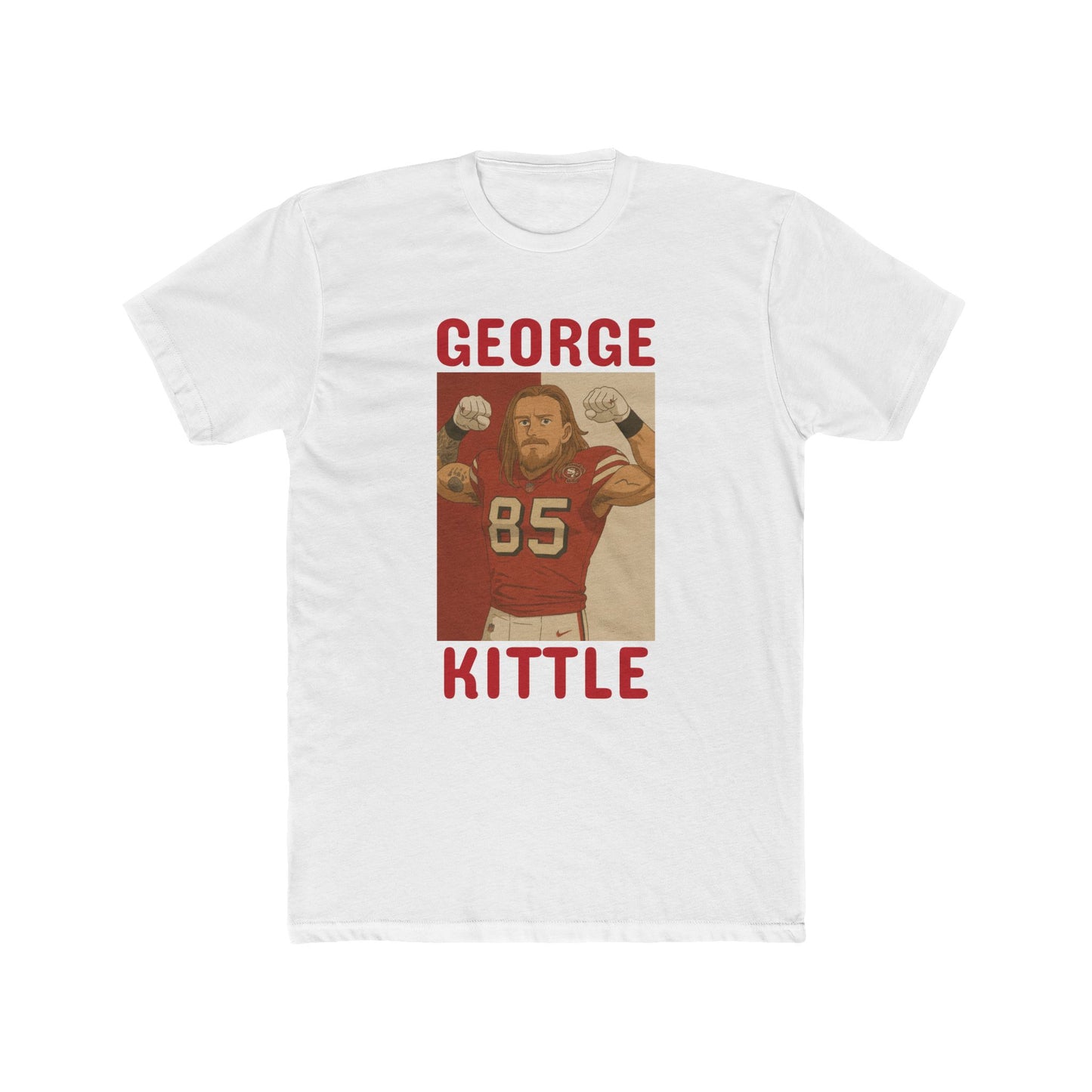 Anime Football 'George Kittle' Cotton Crew Tee
