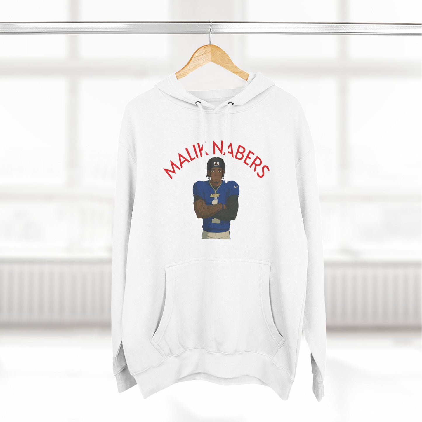 Loco Fits Anime Football 'Malik Nabers' Fleece Hoodie