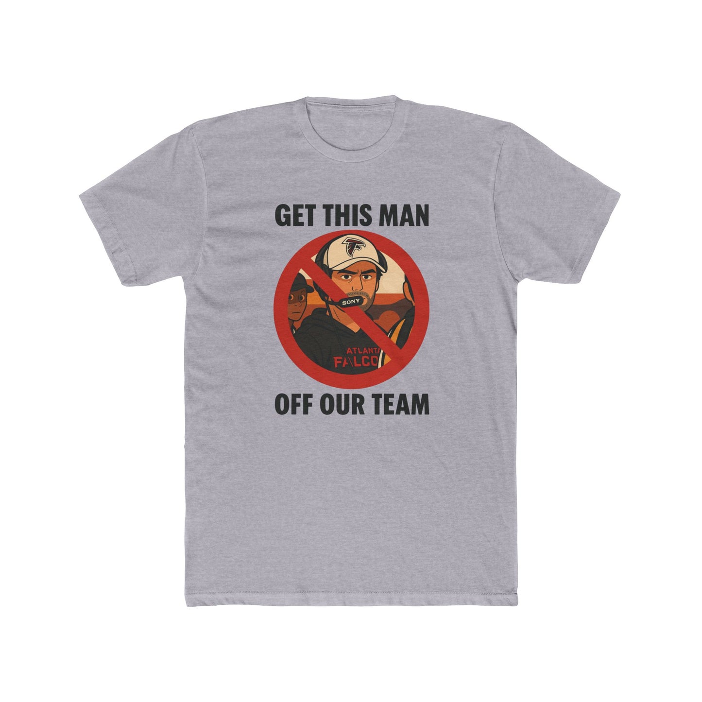 Anime Football 'Get This Man Off Our Team' Cotton Crew Tee