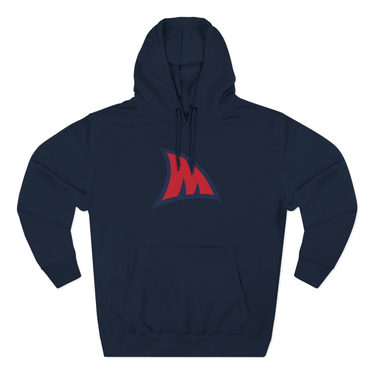 'Ole Miss Landshark M' Three-Panel Fleece Hoodie
