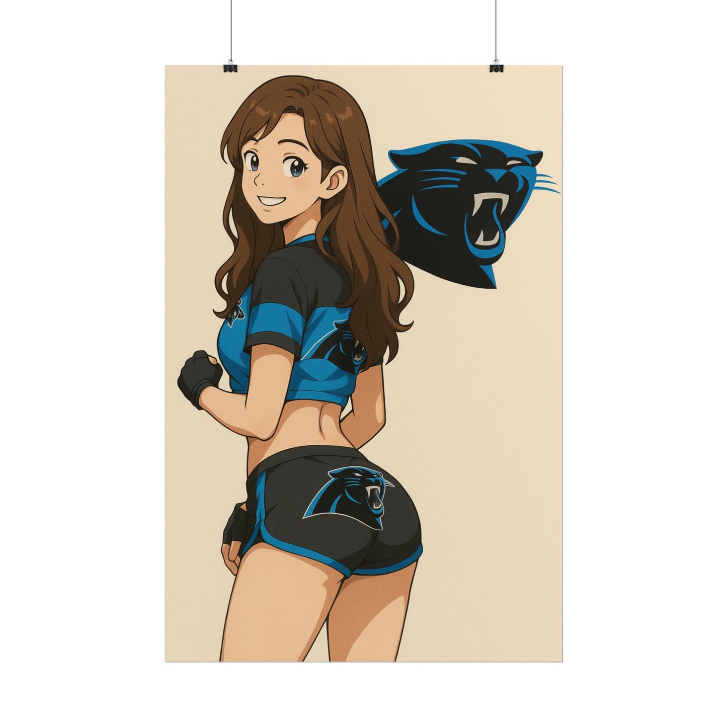 Loco Fits Anime Girls 'Panthers Cheerleader 1' Poster