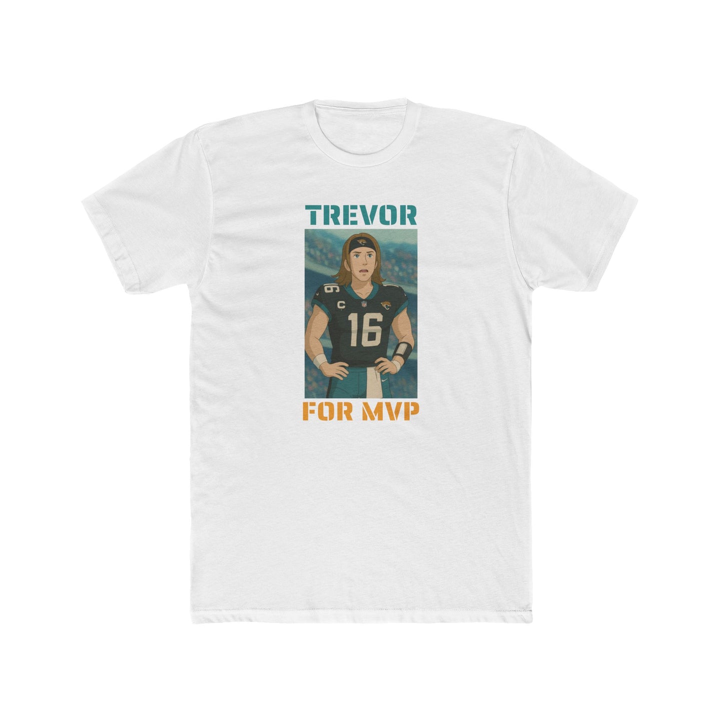 Anime Football 'Trevor For MVP' Cotton Crew Tee