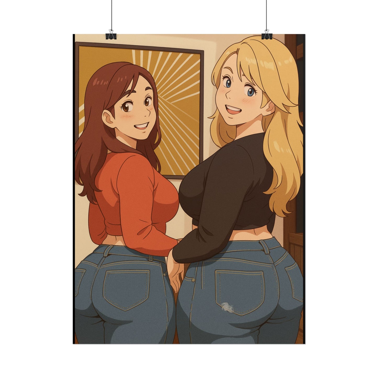 Loco Fits Anime Girls 'We'll Lead, You Follow' Poster