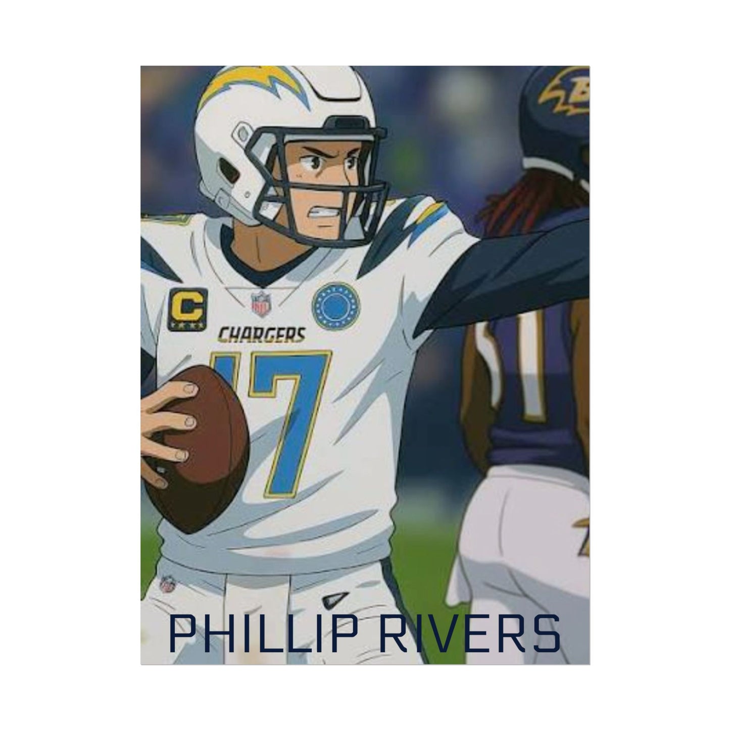 Loco Fits Anime Football 'Phillip Rivers' Poster