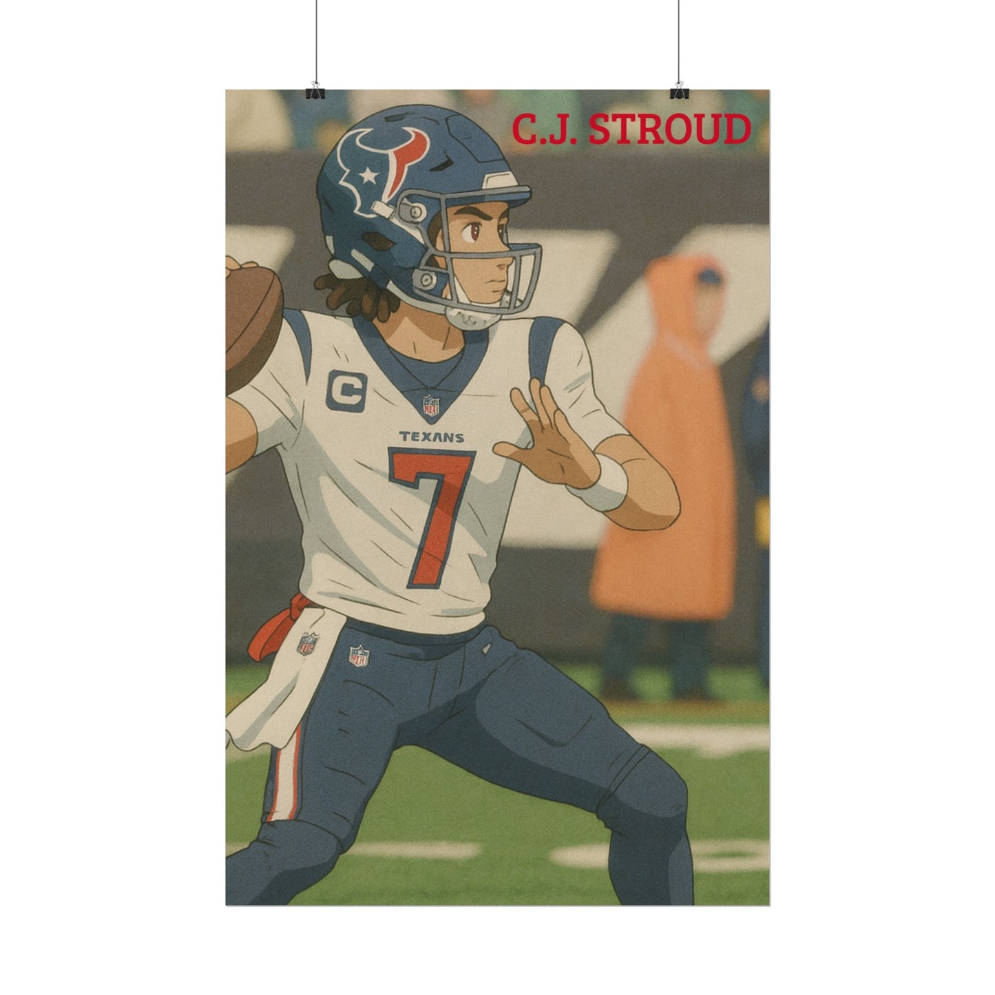 Loco Fits Anime Football 'CJ Stroud' Poster