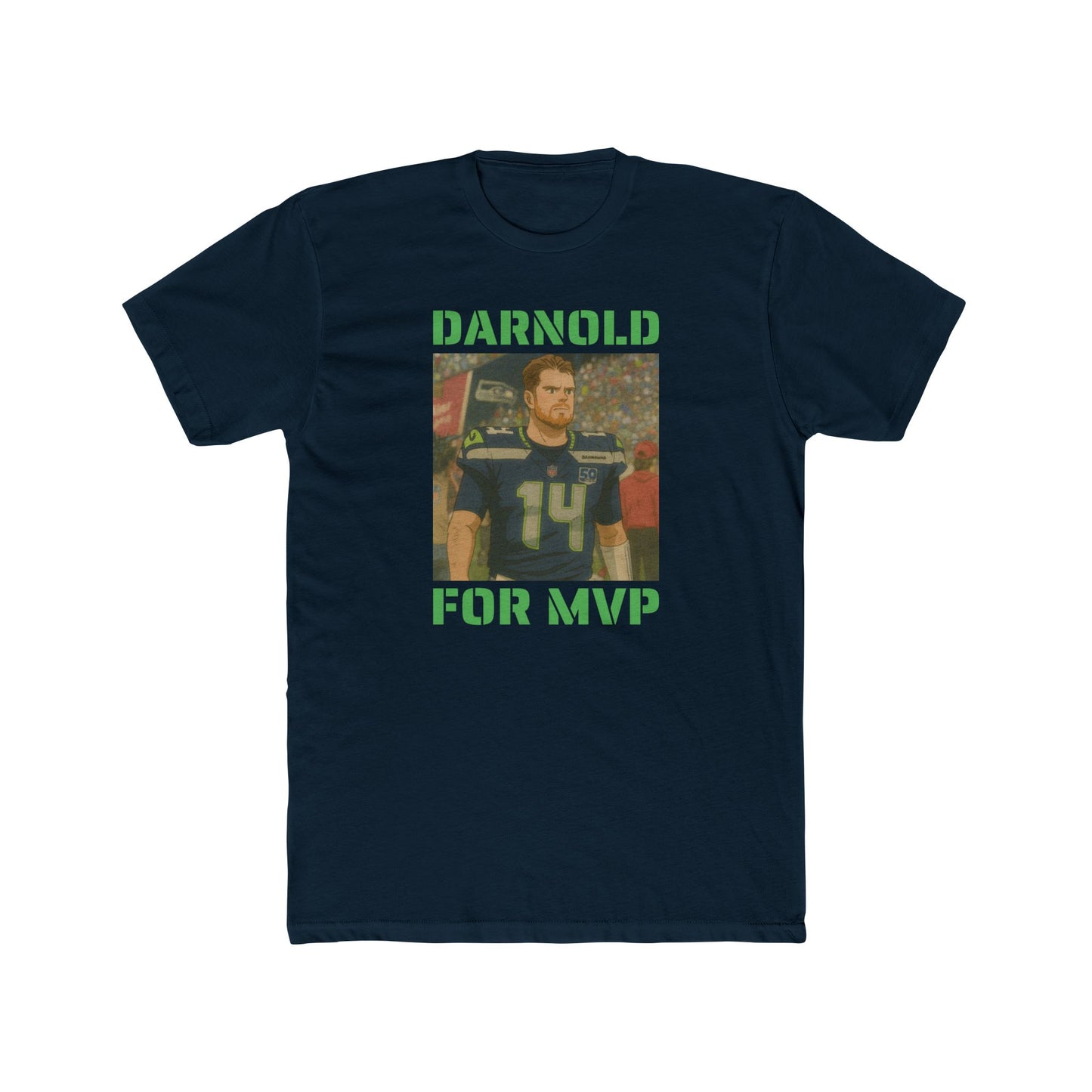 Anime Football 'Darnold For MVP' Cotton Crew Tee
