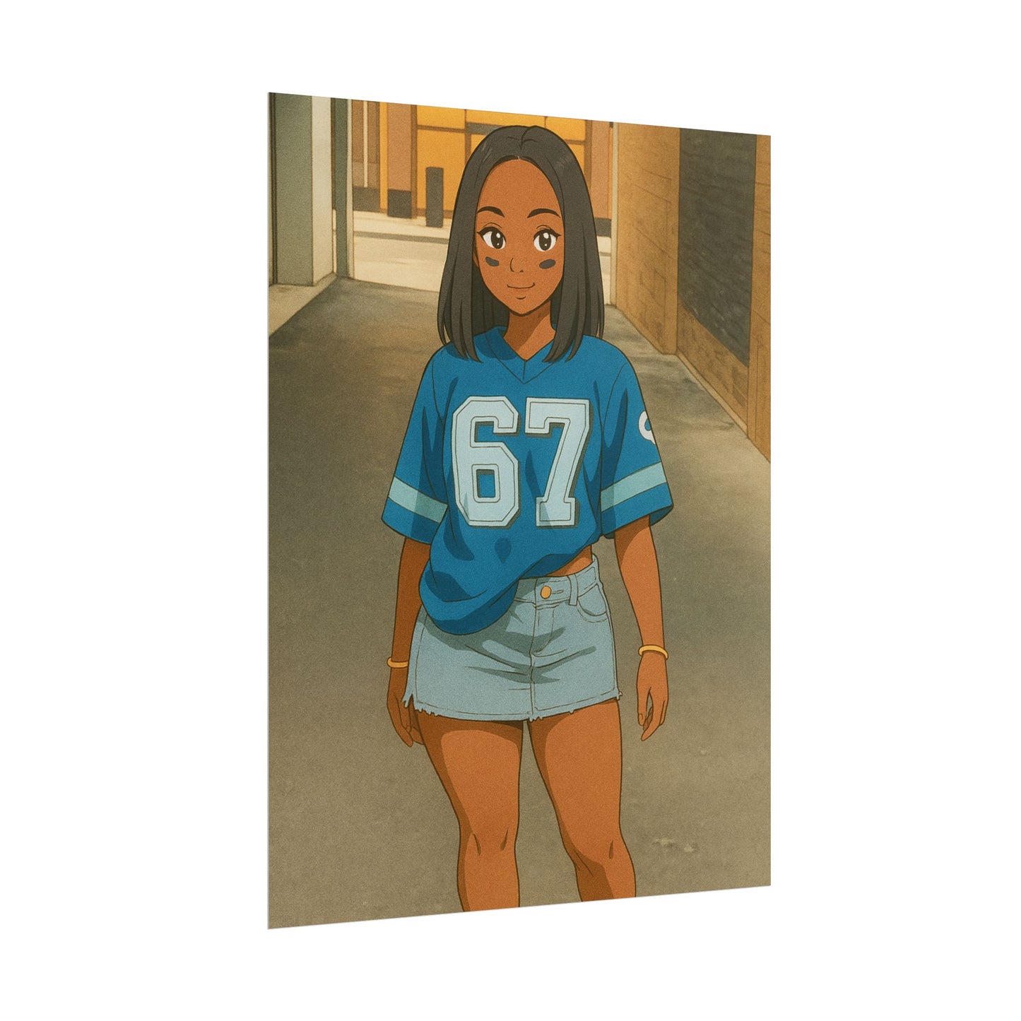 Loco Fits Anime Girls 'Lions Girls 1' Poster