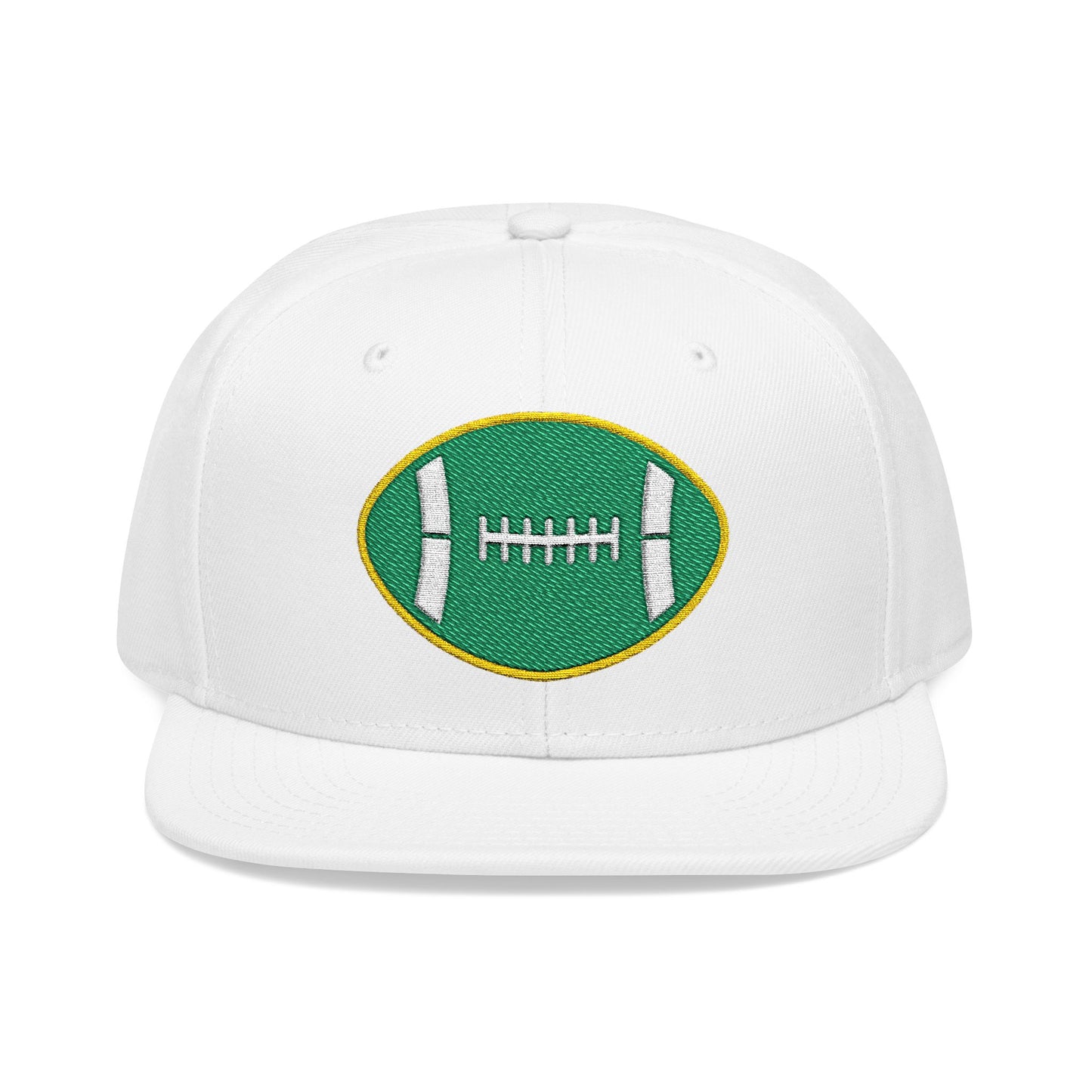 Legends "Wicked Way" Football White, Green, & Yellow Logo Snapback