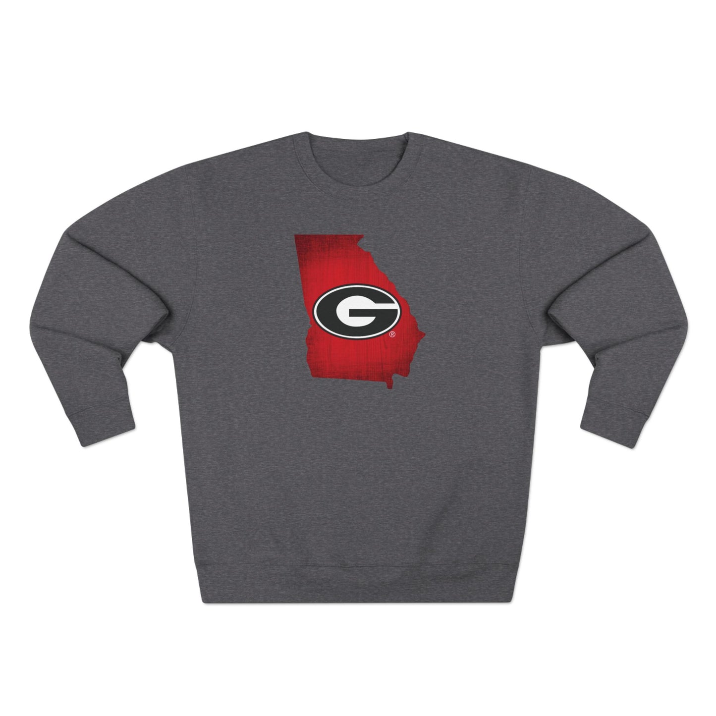 'Georgia Bulldogs State of Georgia' Cotton Crewneck Sweatshirt