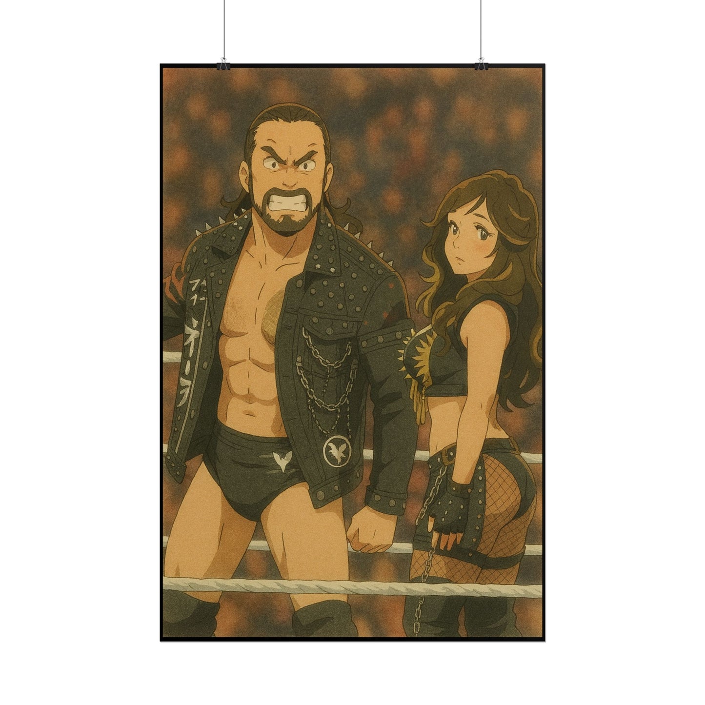 Loco Fits Anime Wrestling 'Kross & Scarlett' Poster