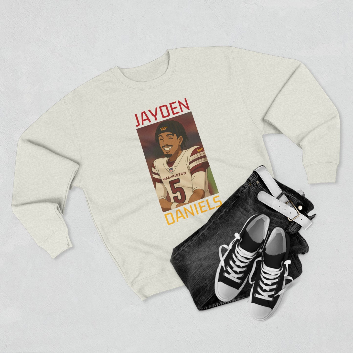 Anime Football 'Jayden Daniels' Crewneck Sweatshirt