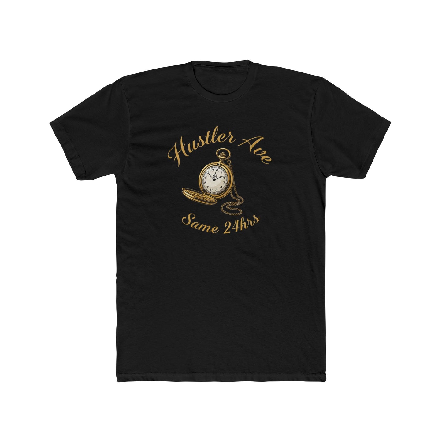 "Hustler Ave" Hustler's Time Graphic Cotton Crew Tee