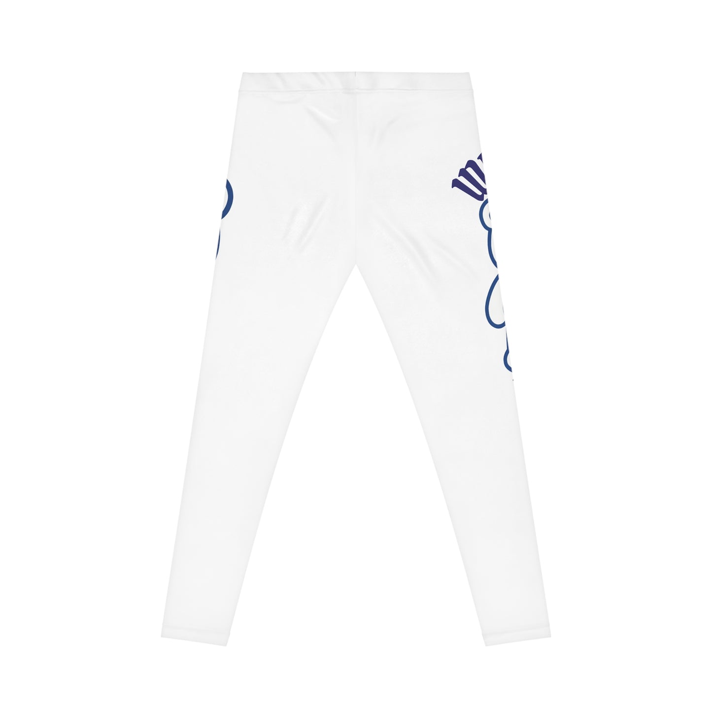 "Wicked Way" Deady Bears White & Blue Women's Casual Leggings