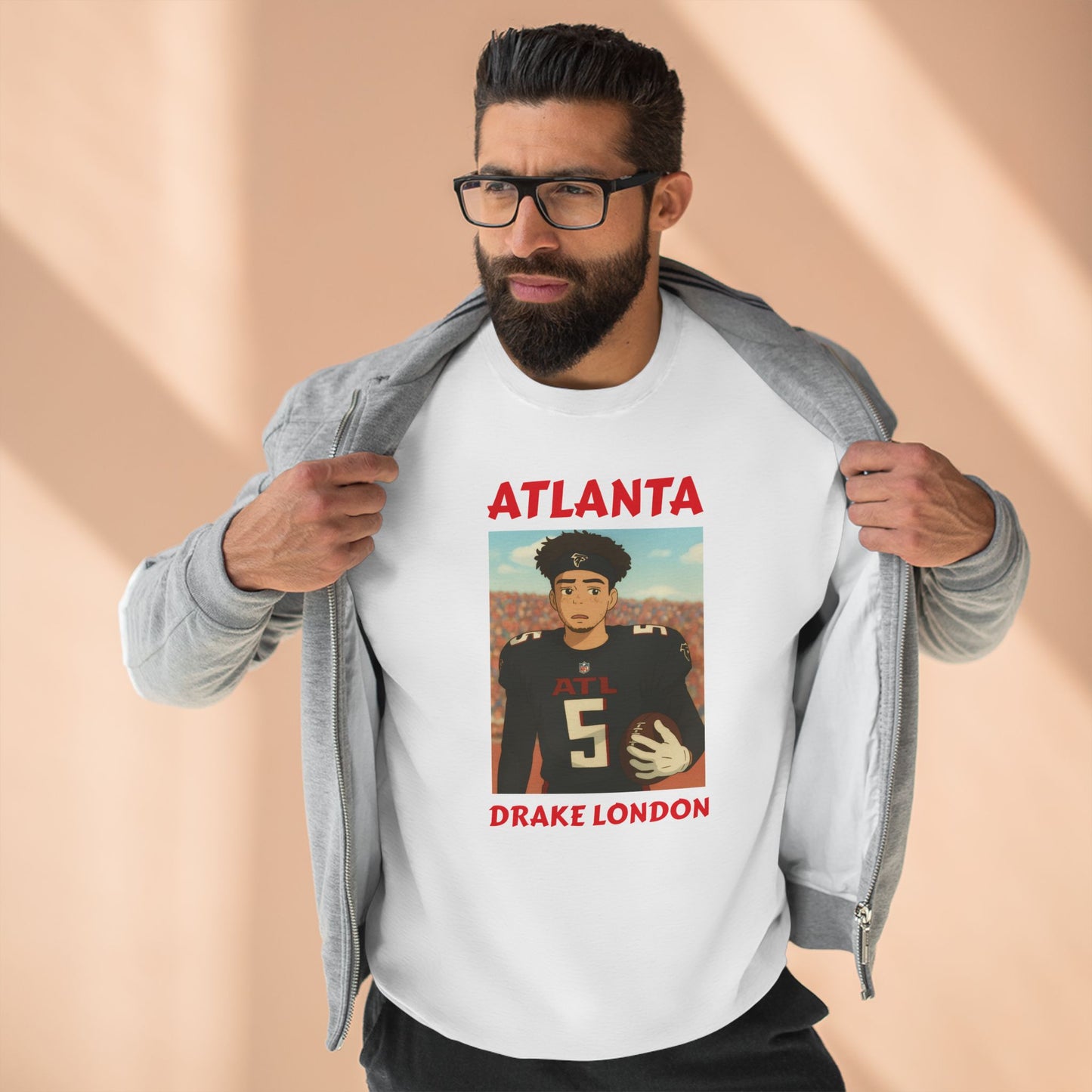 Anime Football 'Atlanta Drake London' Crewneck Sweatshirt