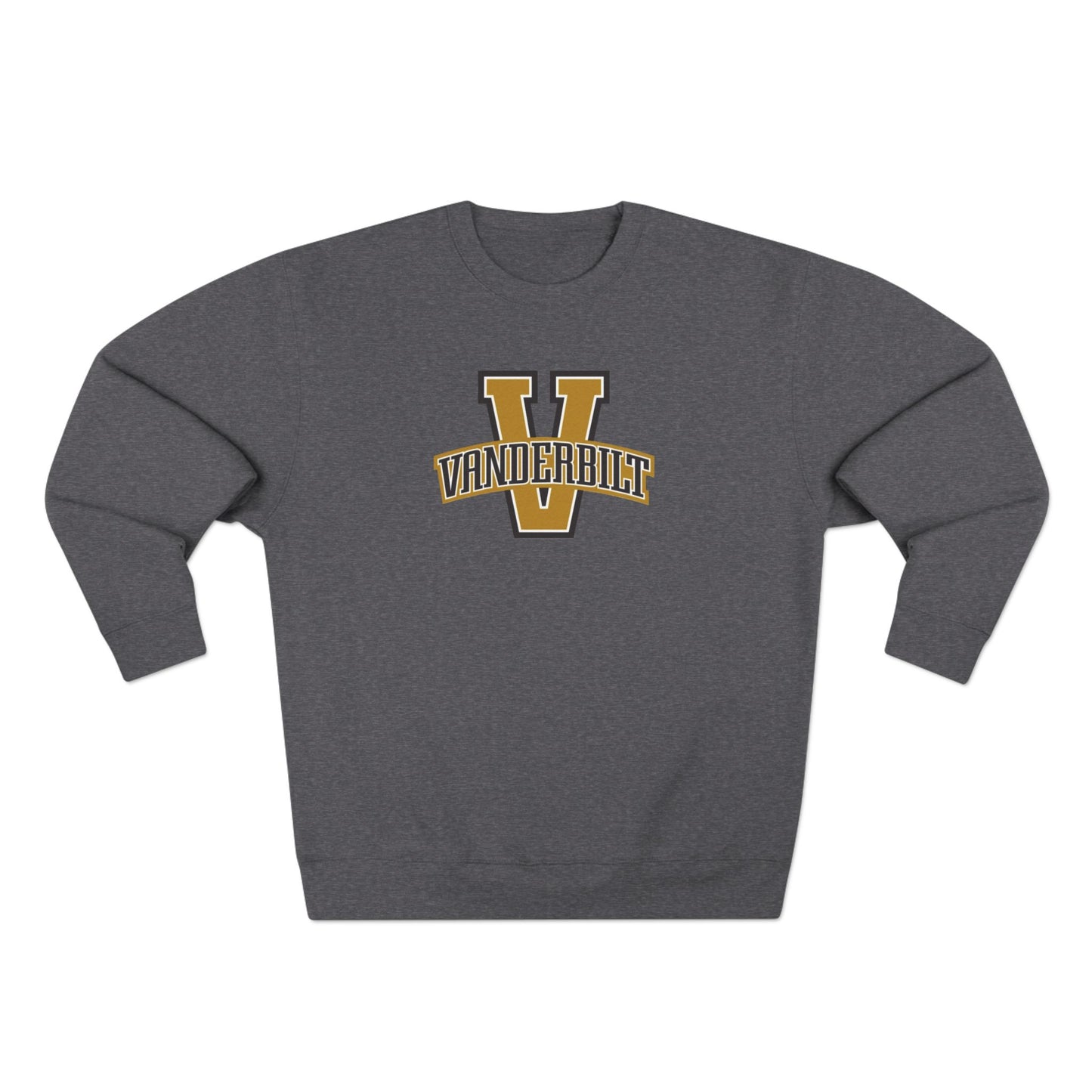 'Vanderbilt V' Cotton Crewneck Sweatshirt