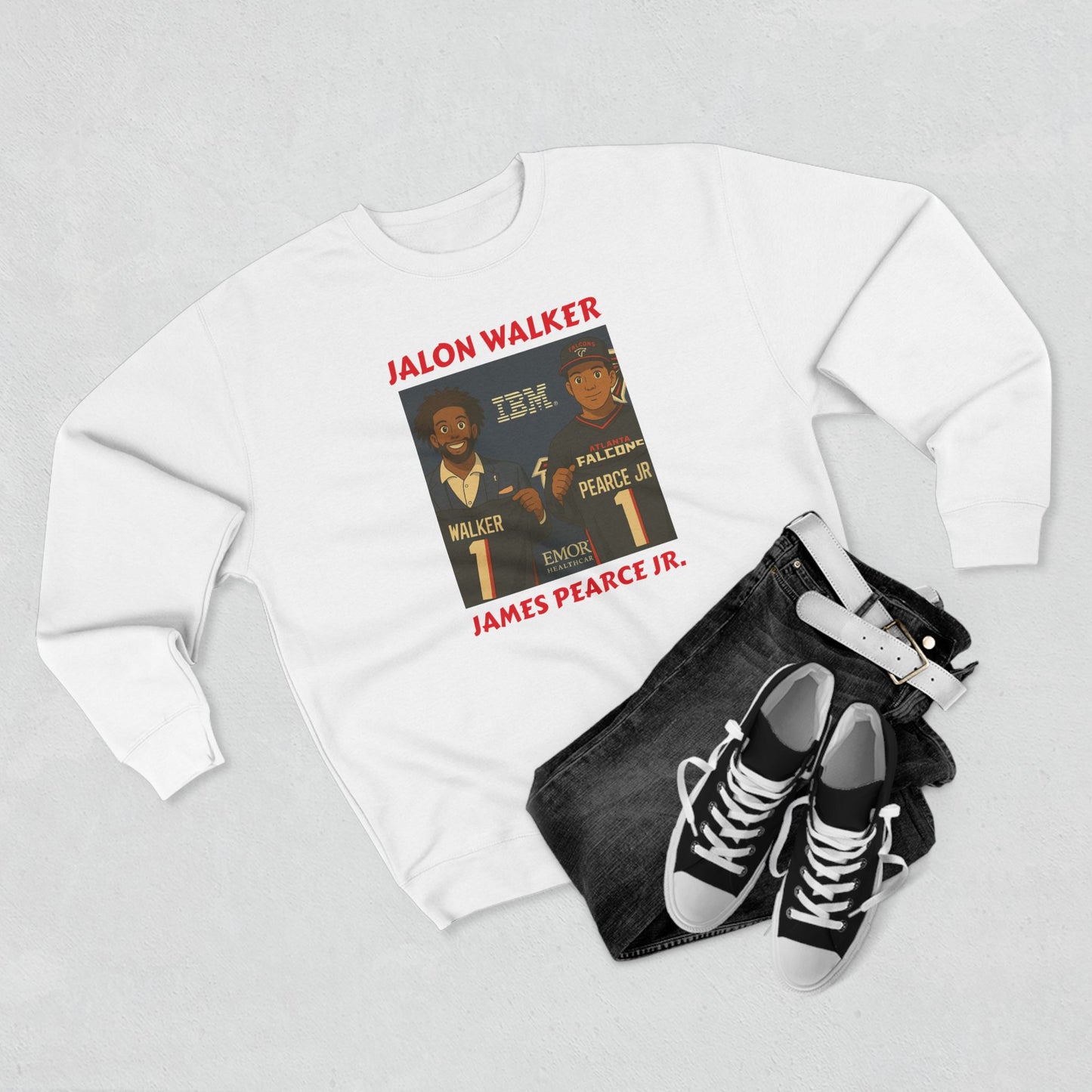 Anime Football 'Jalon Walker/ James Pearce Jr' Crewneck Sweatshirt